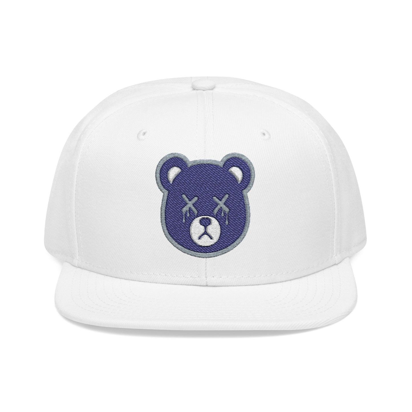"Wicked Way" Deady Bear Head Navy & Grey Logo Snapback