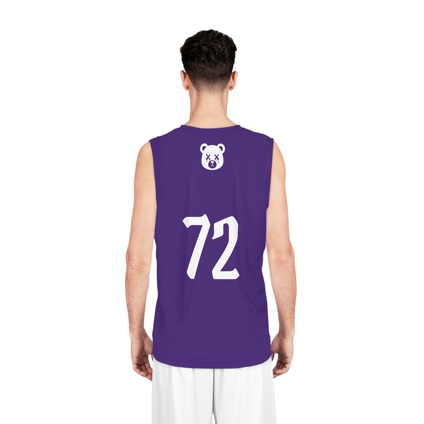 Purple "Wicked Way" #72 Dead Bear Head Alt. Basketball Jersey