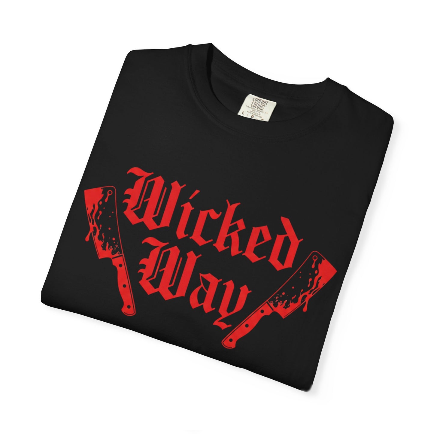 "Wicked Way" Double Butcher Knives Graphic T-Shirt