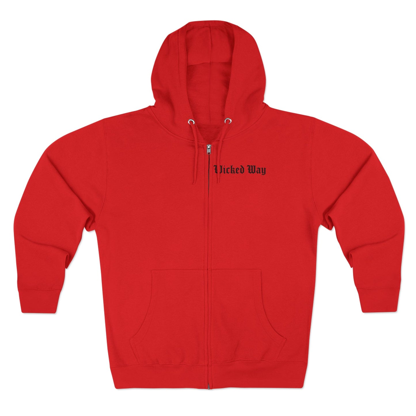 "Wicked Way" Deady Bear Head Zip Hoodie
