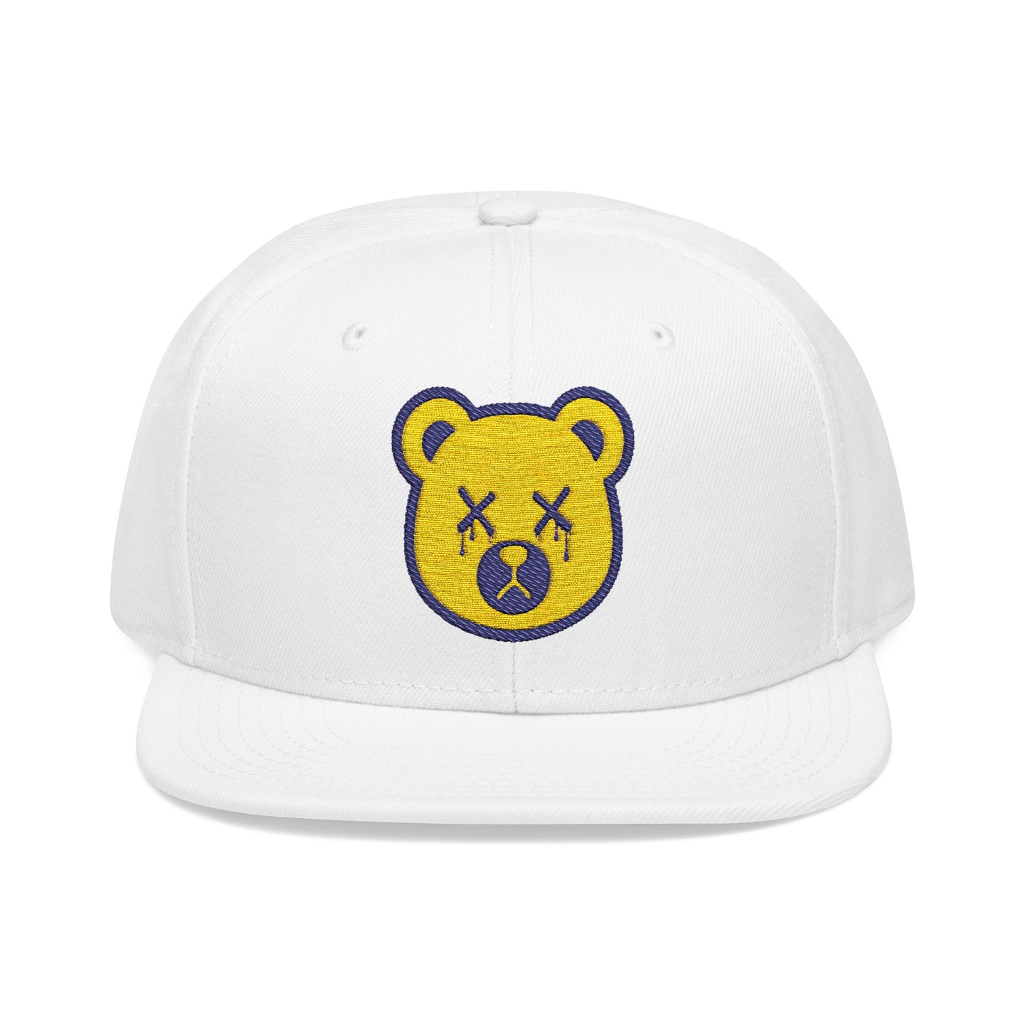 "Wicked Way" Deady Bear Head Yellow & Purple Logo Snapback