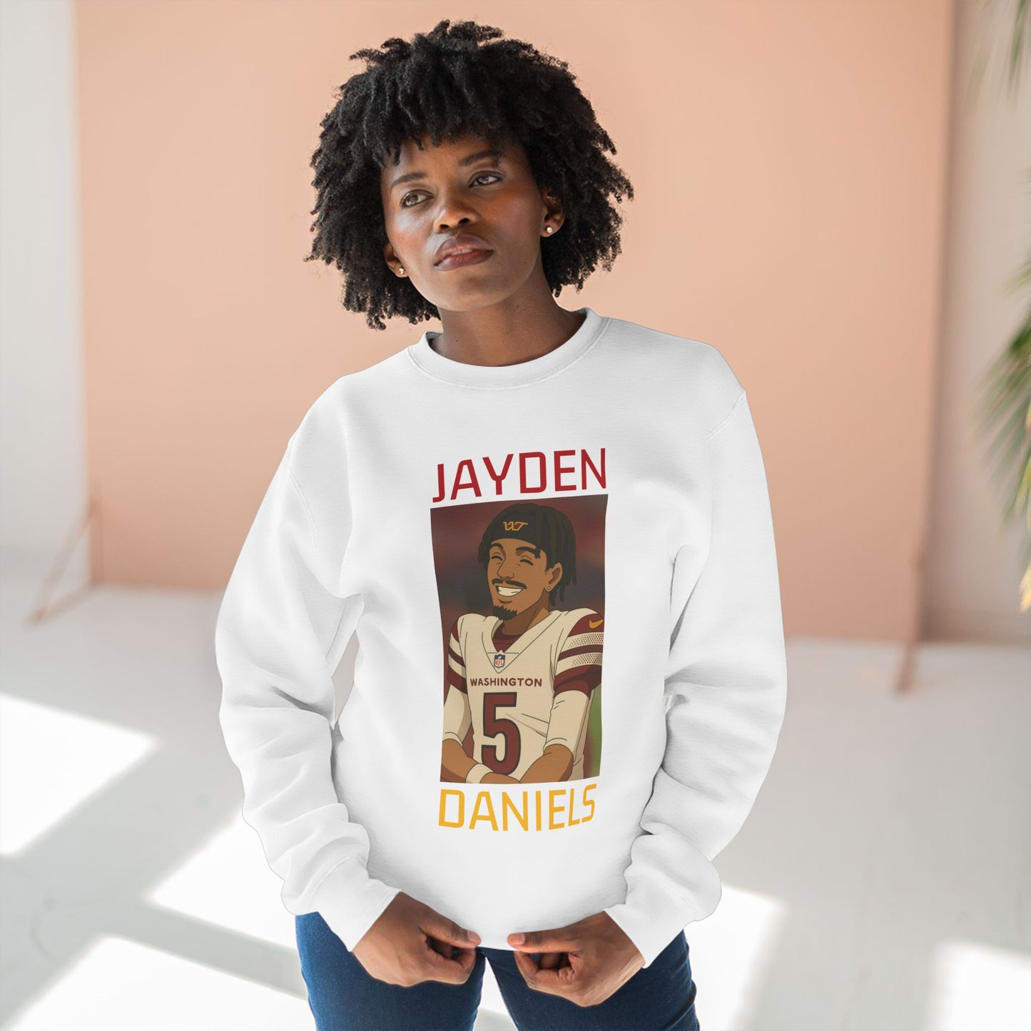 Anime Football 'Jayden Daniels' Crewneck Sweatshirt