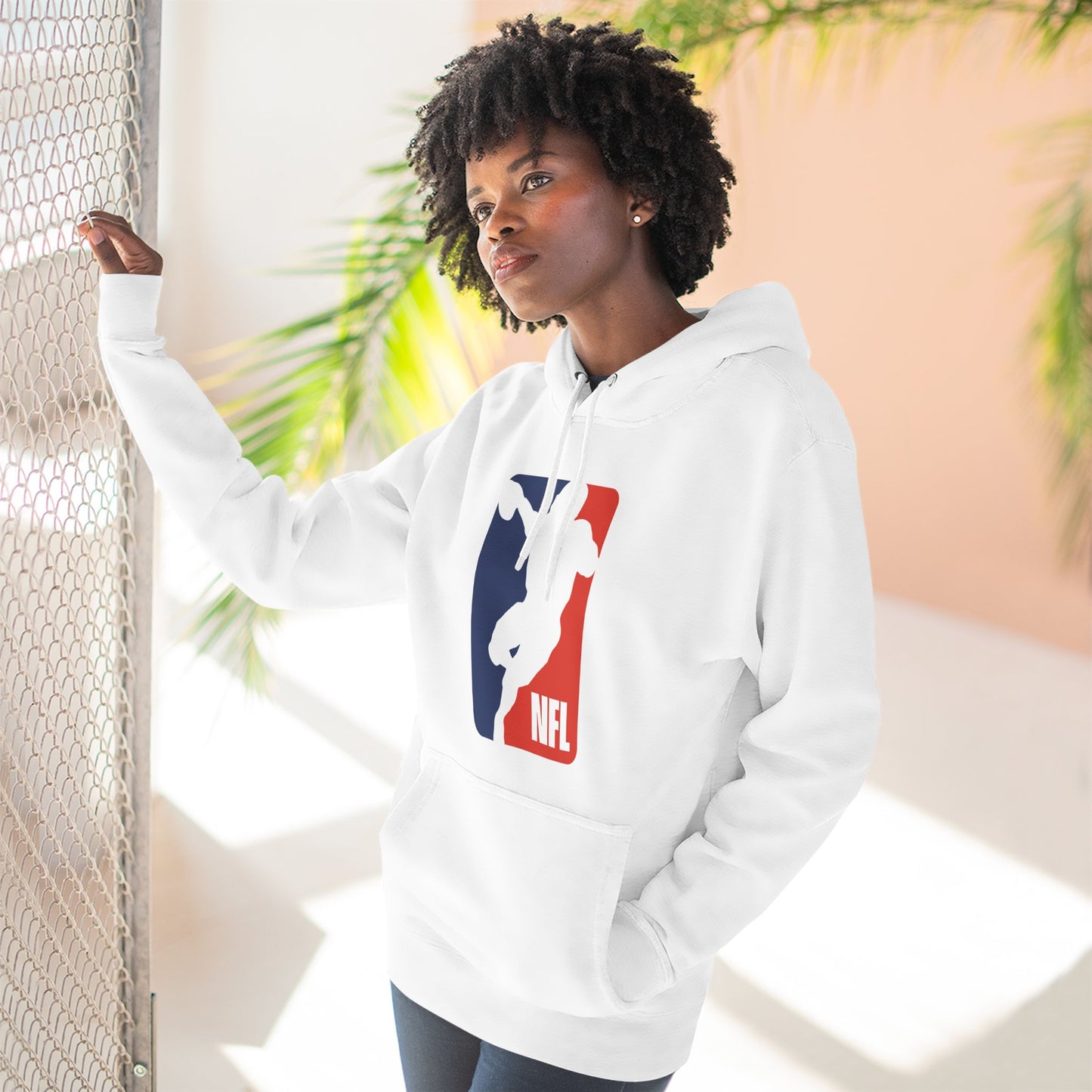 Loco Fits 'NFL Concept Logo' Three-Panel Fleece Hoodie