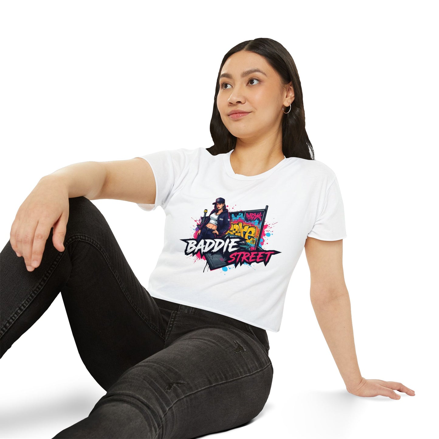 "Baddie Street" Streetwise V4 Logo Woman's Crop Top