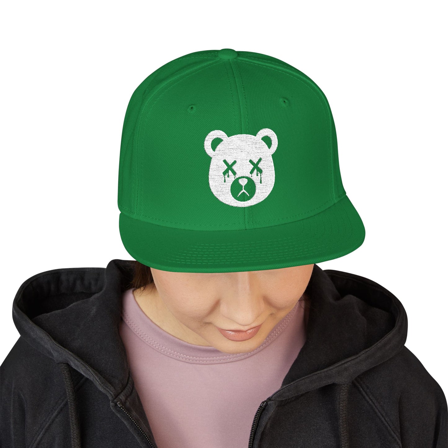 Green "Wicked Way" #69 Dead Bear Head Alt. Snapback Hat