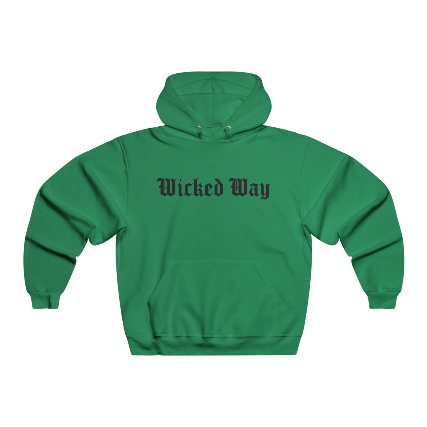"Wicked Way" Script (front) Dead Bear Head Design (back) Lightweight Hoodie