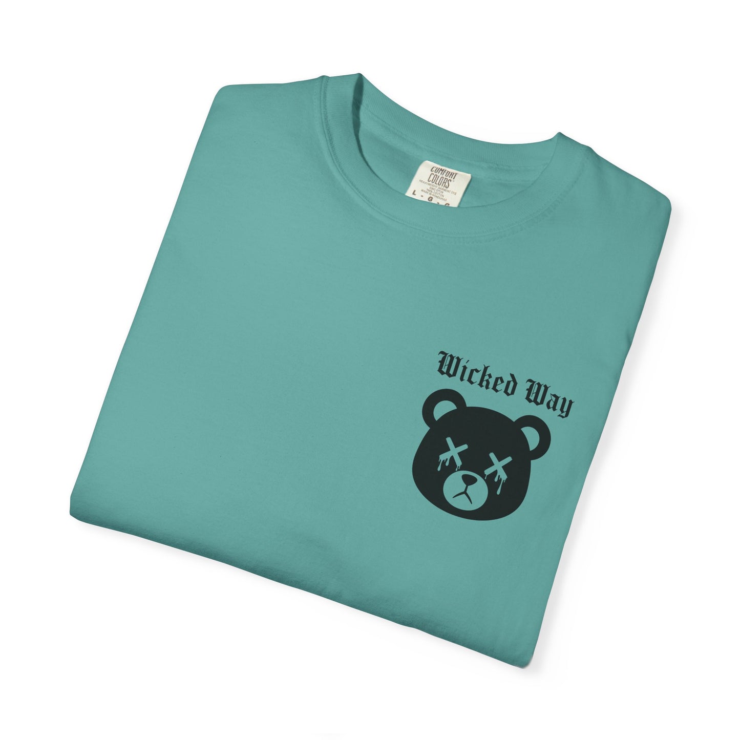 "Wicked Way" Dead Bear Head Pocket Logo Graphic T-Shirt (Multi Color Options)