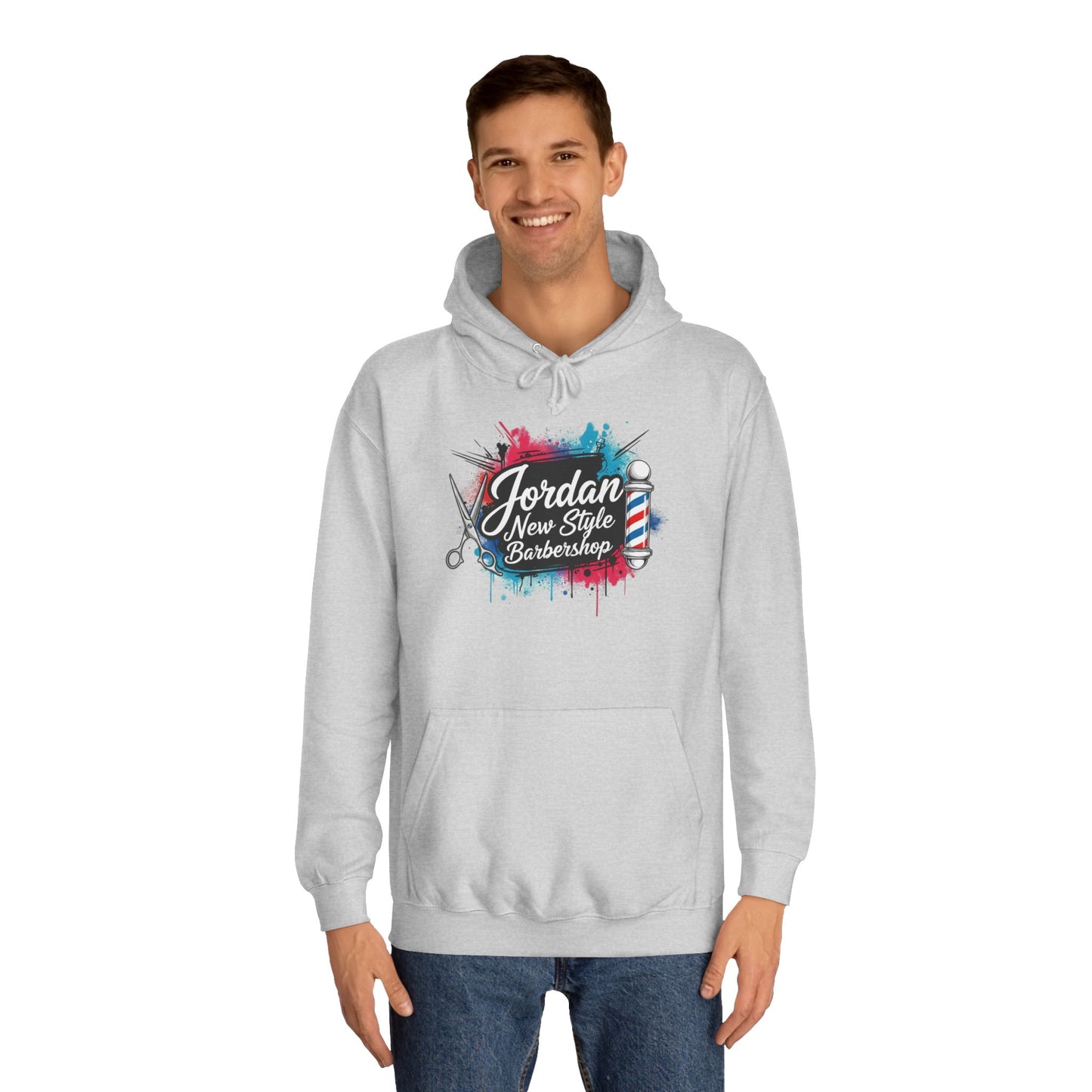 Jordan New Style Barbershop Alternative Logo V2 College Hoodie