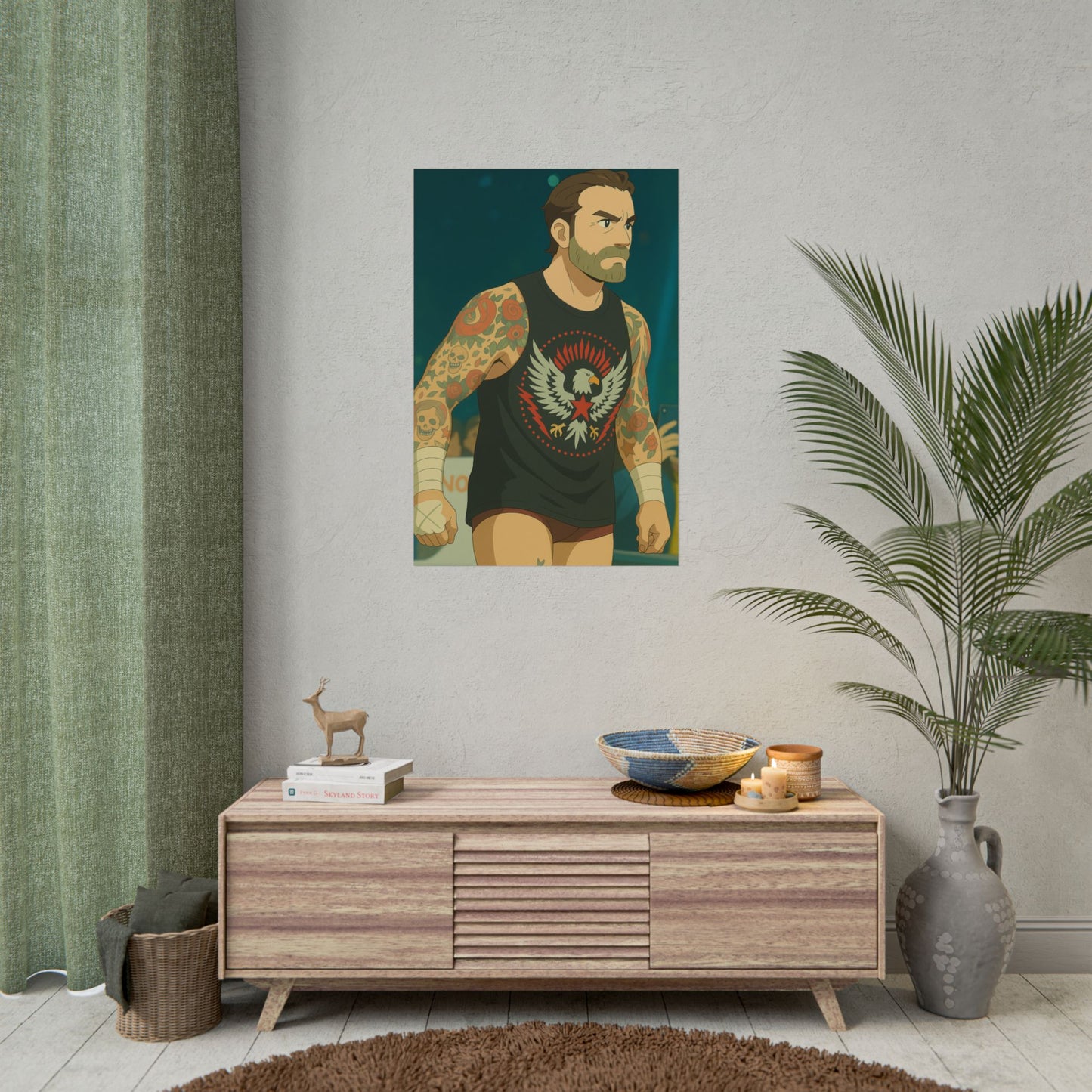 Loco Fits Anime Wrestling 'America's Punk' Poster