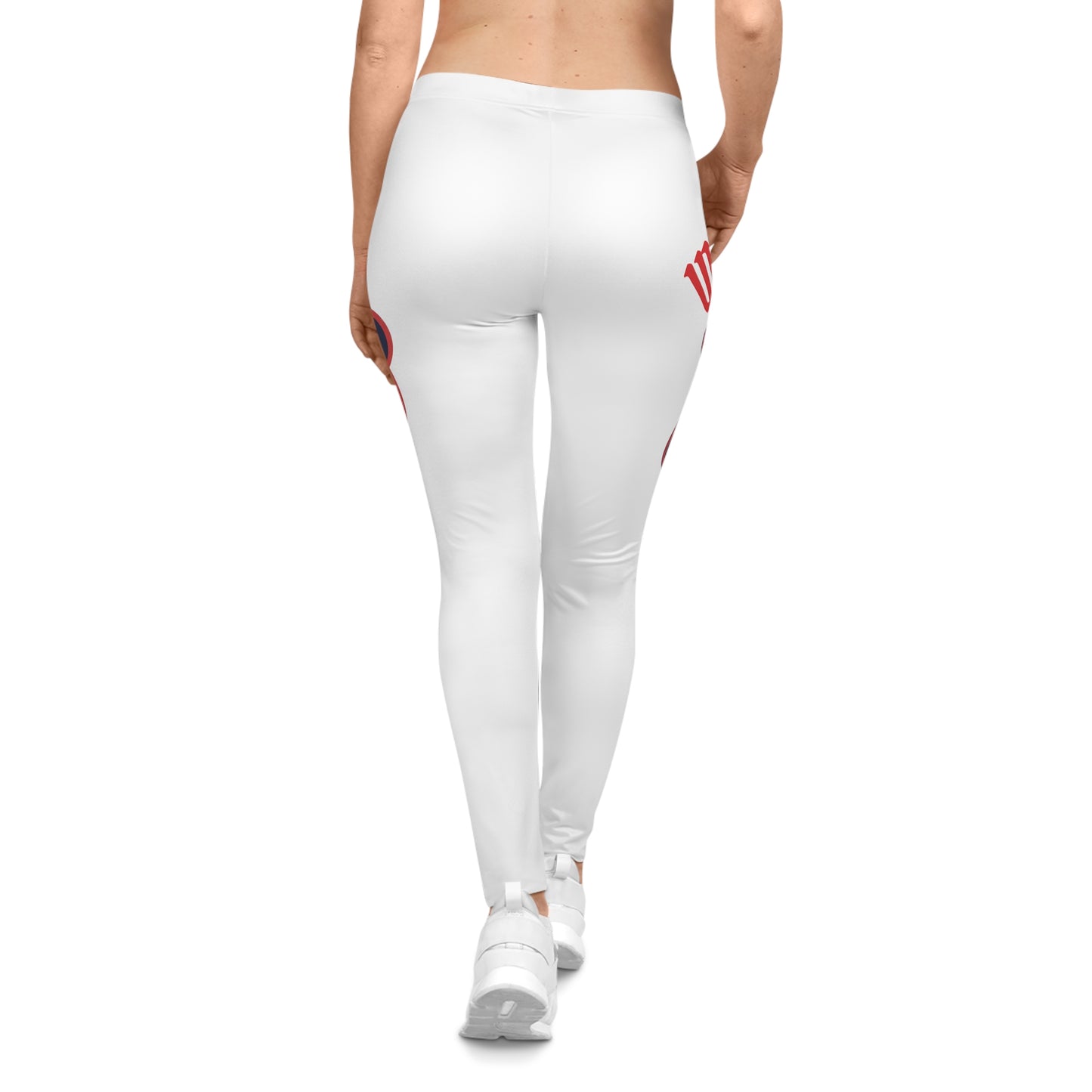 "Wicked Way" Deady Bears Red, White & Blue Women's Casual Leggings