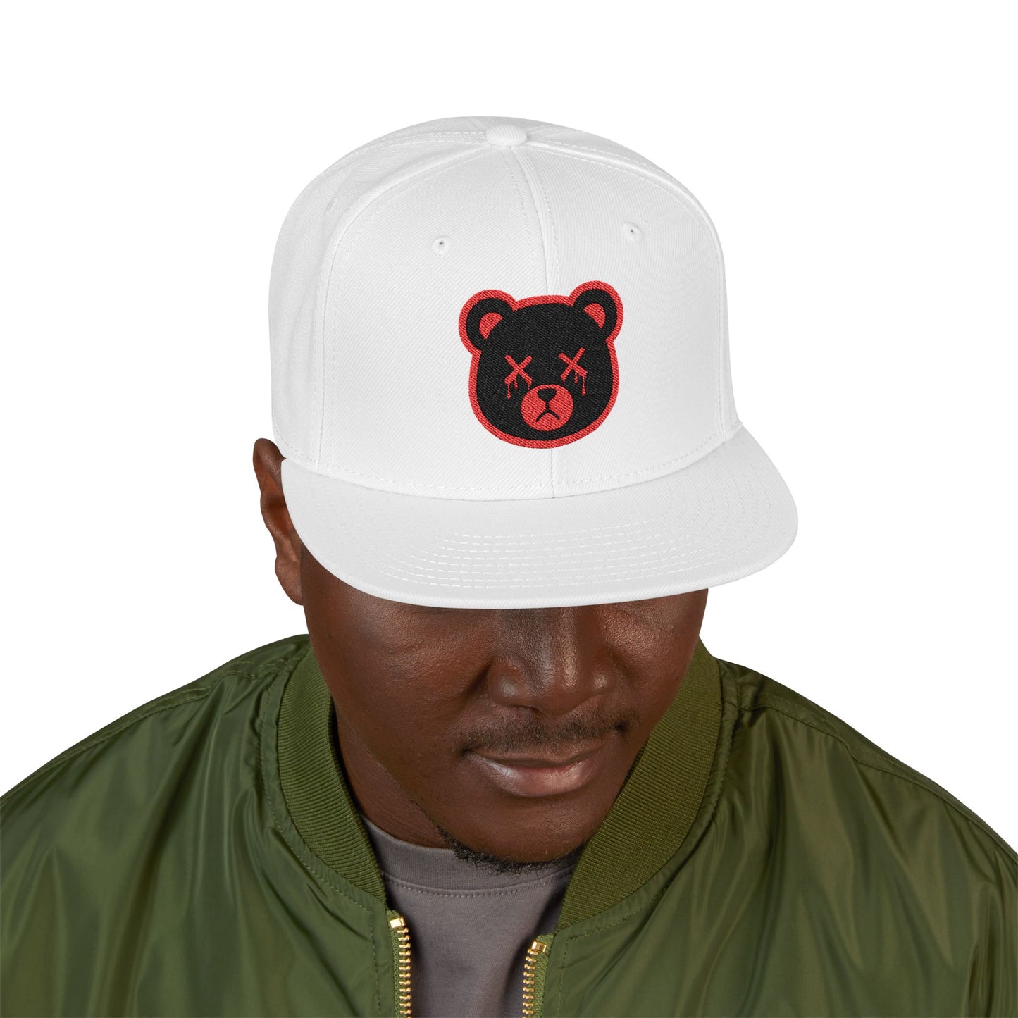 "Wicked Way" Deady Bear Embroidered Snapback Cap