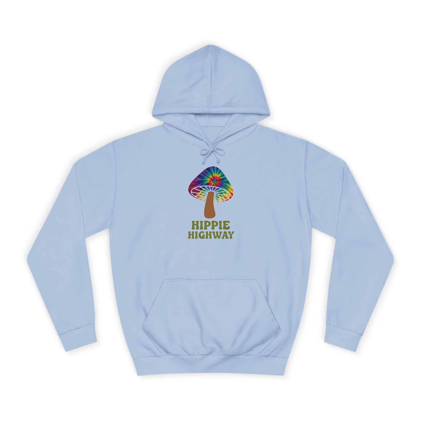 "Hippie Highway" Hippie Mushroom College Hoodie