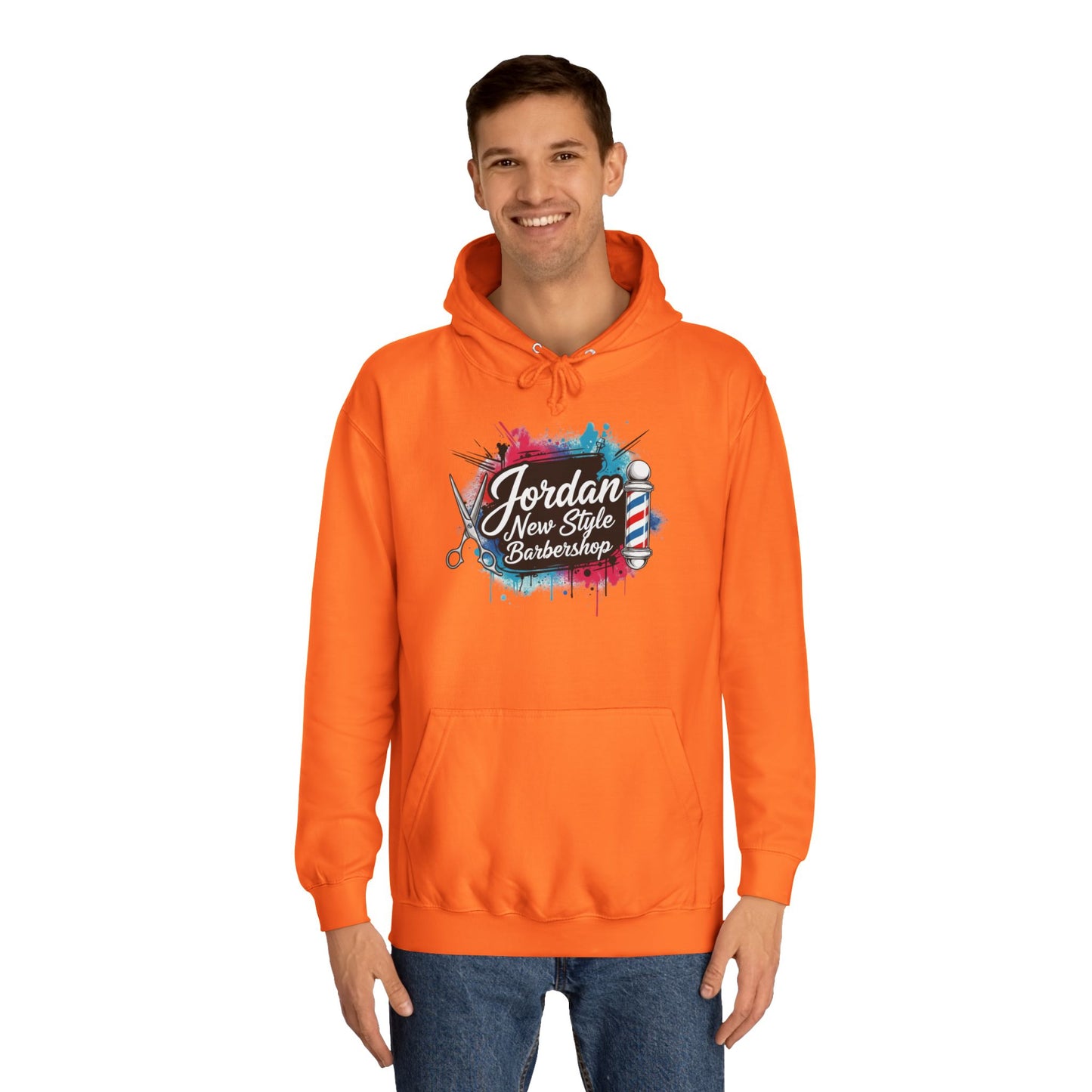 Jordan New Style Barbershop Alternative Logo V2 College Hoodie