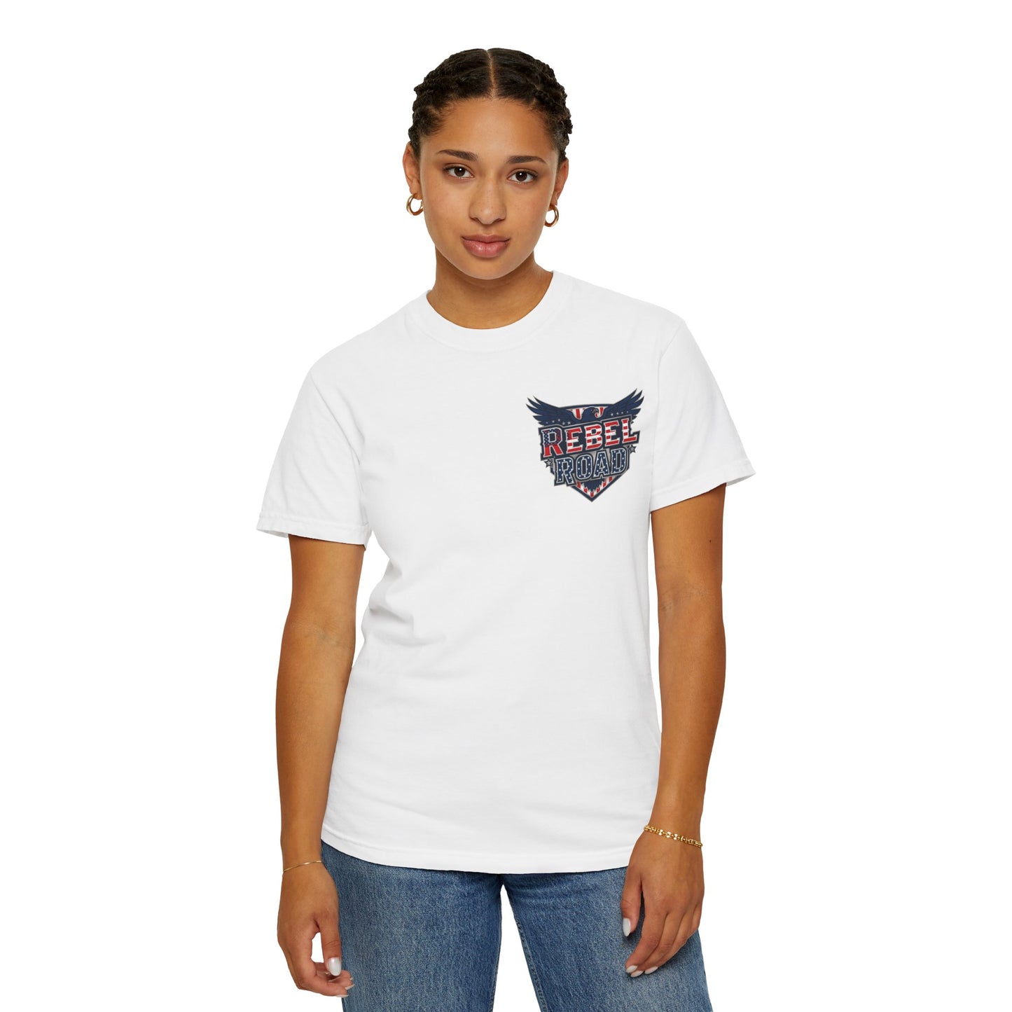 "Rebel Road" American Dream Pocket Logo Graphic Tee