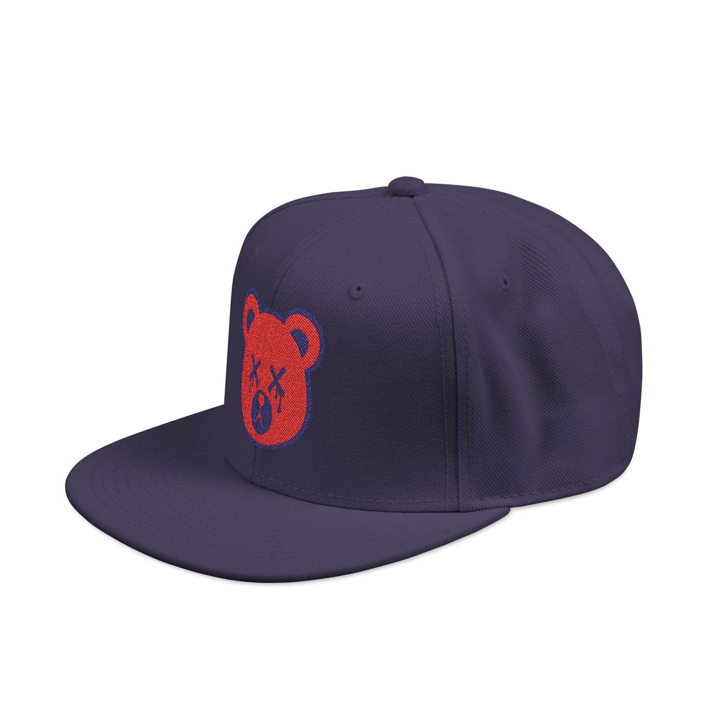 "Wicked Way" Deady Bear Head Red & Blue Logo Snapback