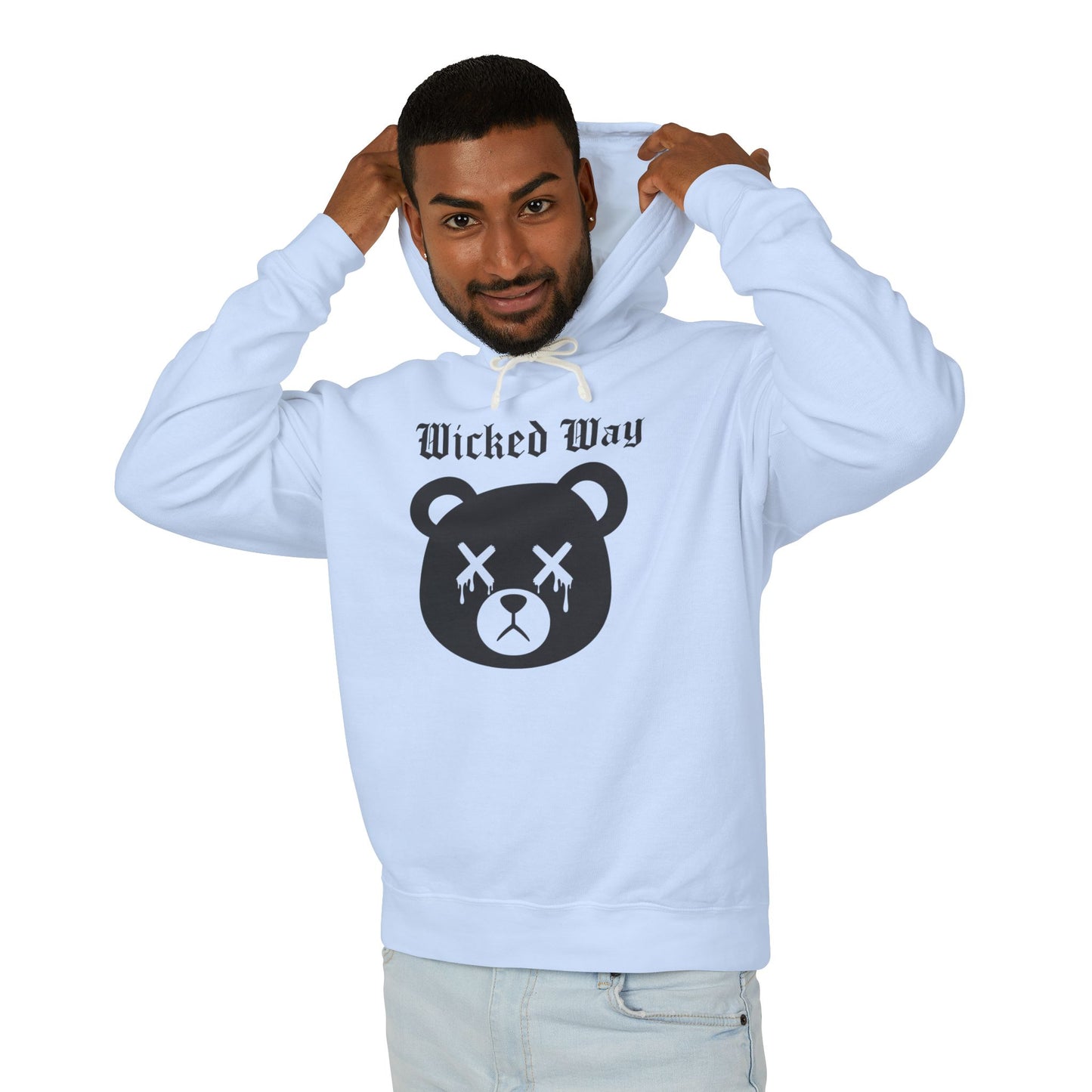 "Wicked Way" Deady Bear Head Graphic Hoodie