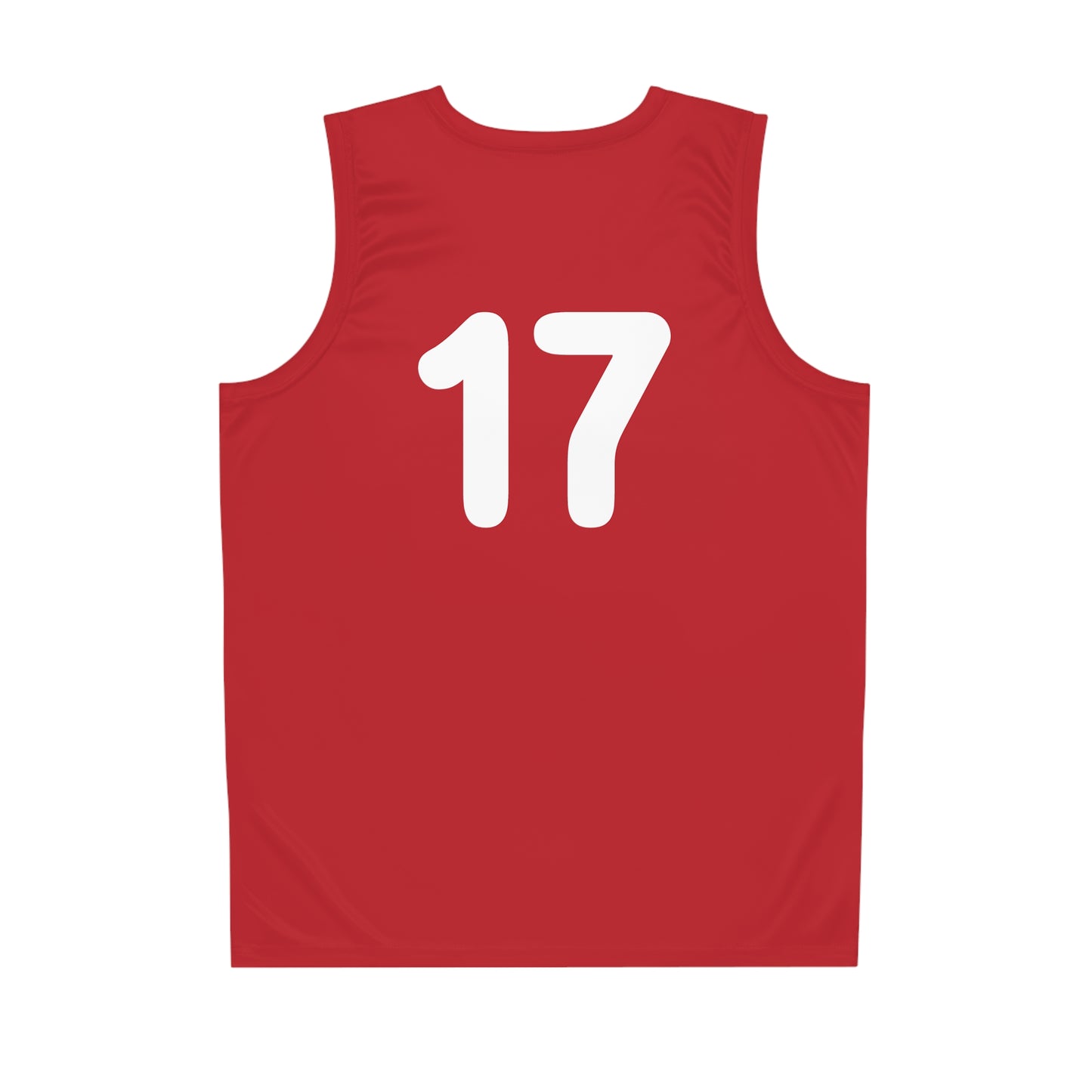 Red "Rebel Road" #17 Patriot Muscle Basketball Jersey