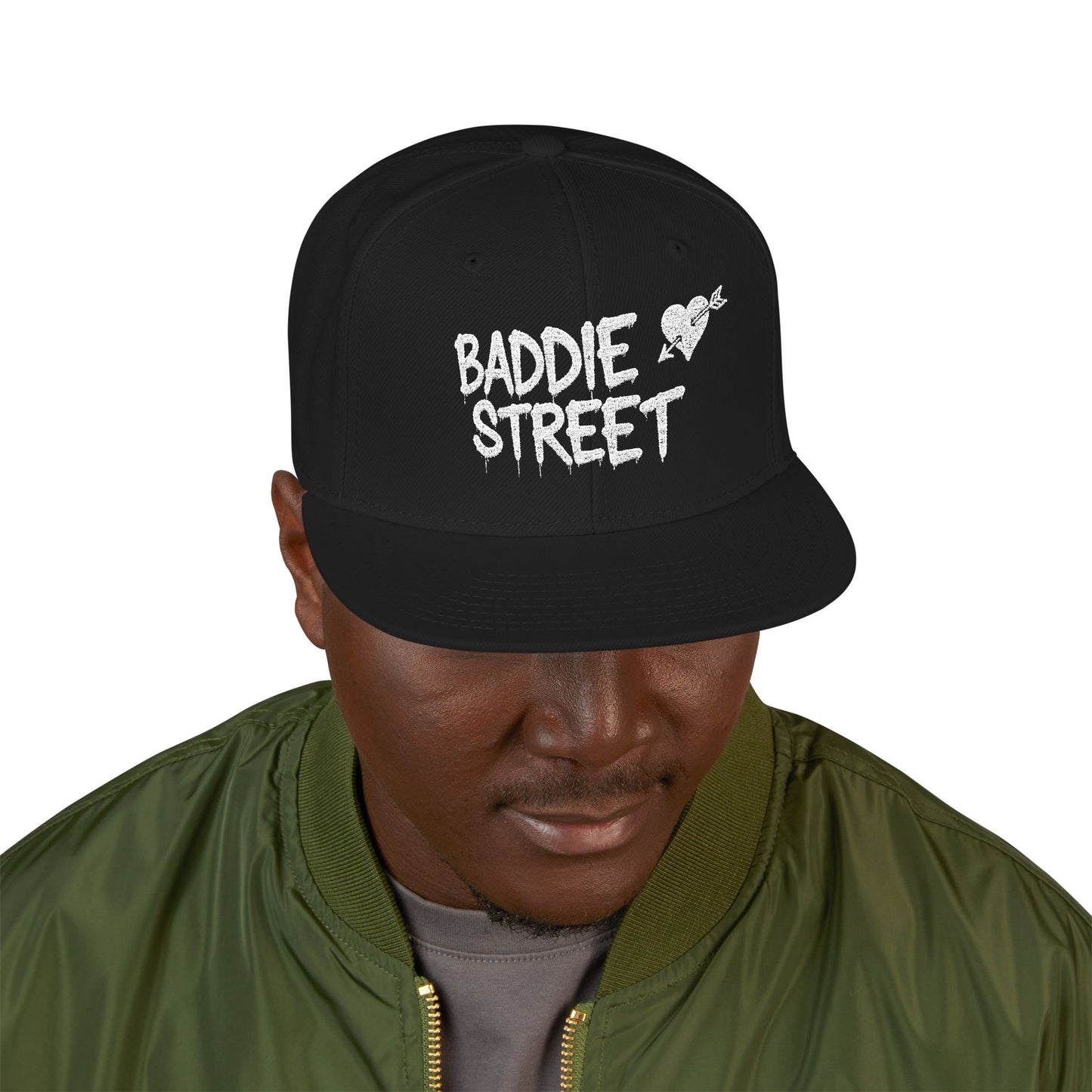 Limited Edition Black & White "Baddie Street" #20 Arrow Heart Alt. Snapback