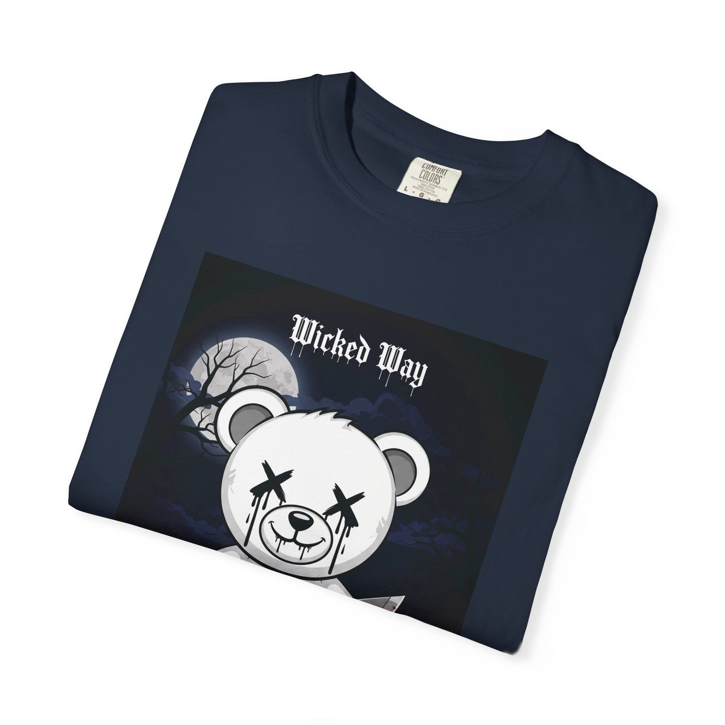 Limited Edition "Wicked Way" Machete 'Midnight' Block Teddy Graphic T-Shirt