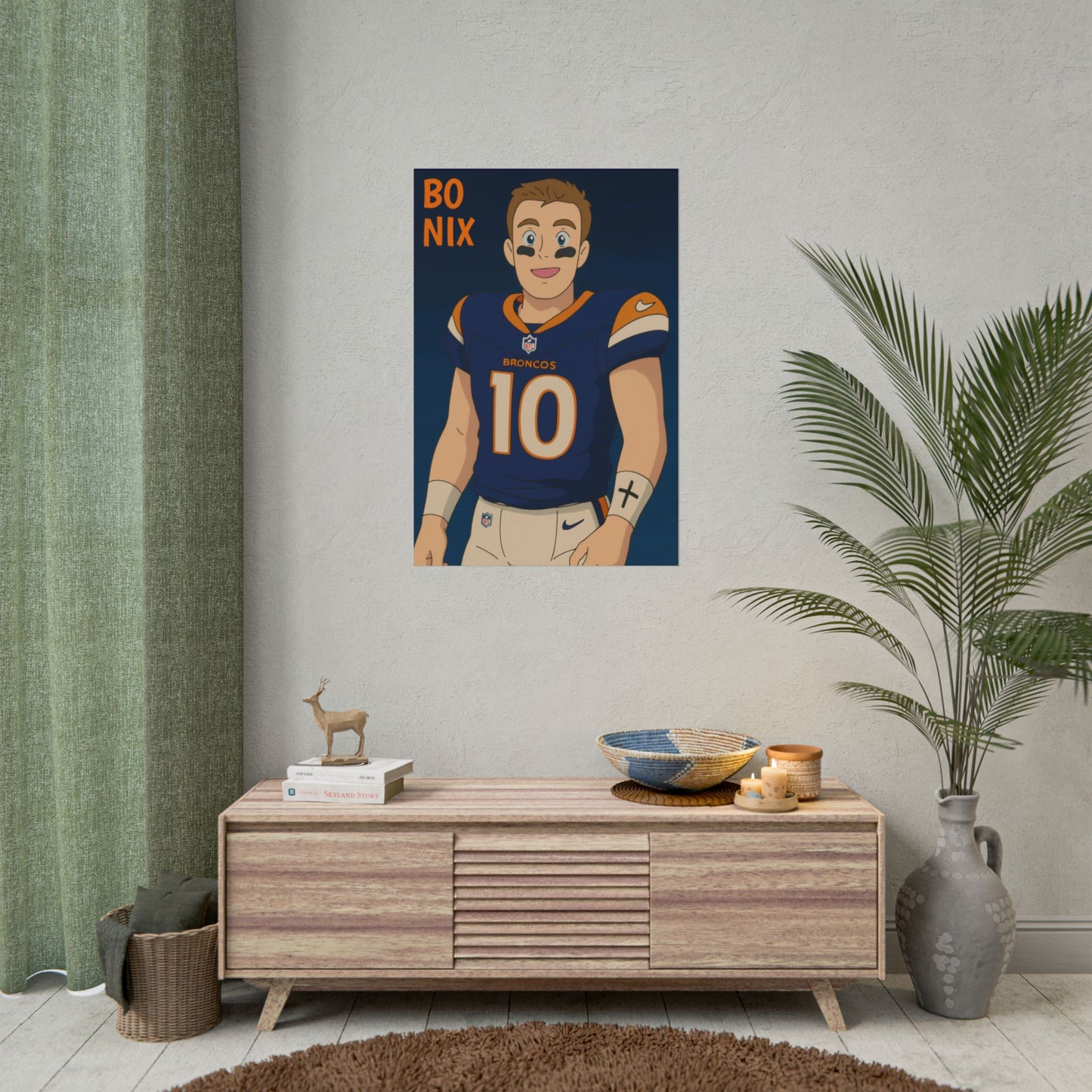 Loco Fits Anime Football 'Bo Nix' Poster