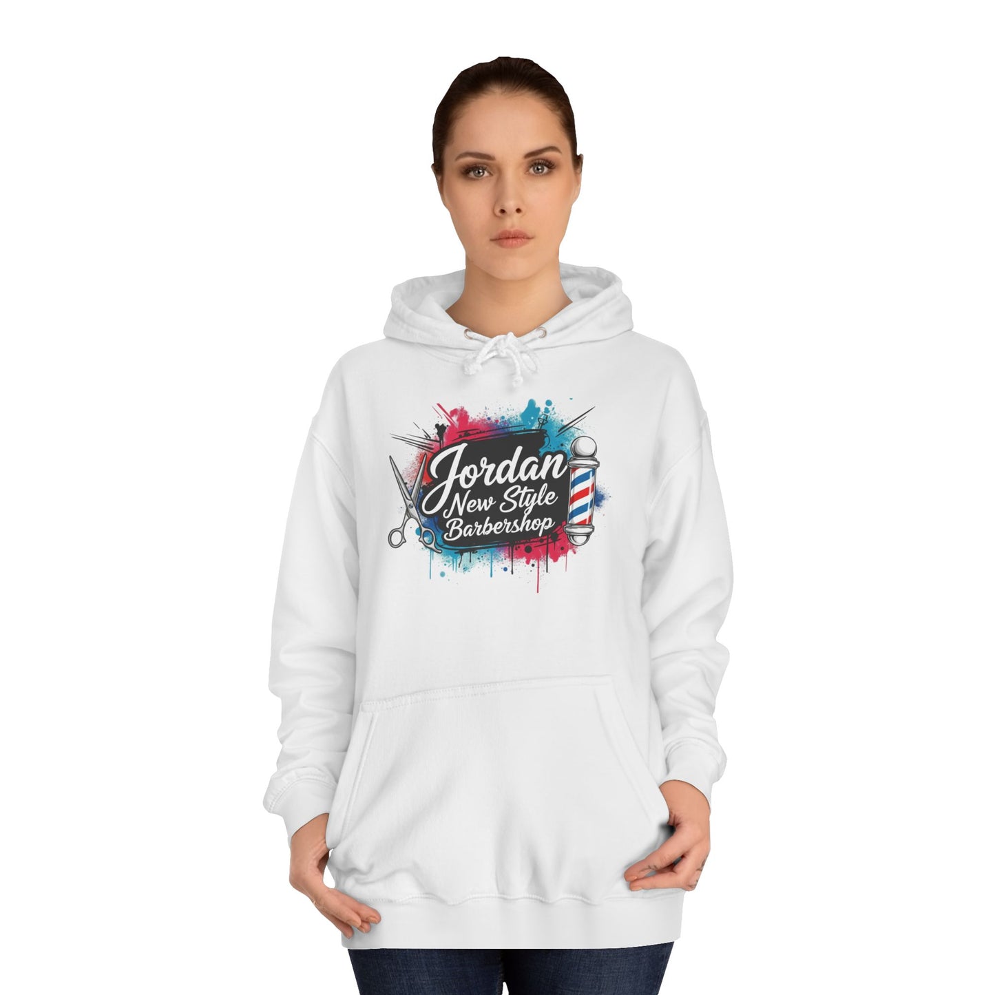 Jordan New Style Barbershop Alternative Logo V2 College Hoodie