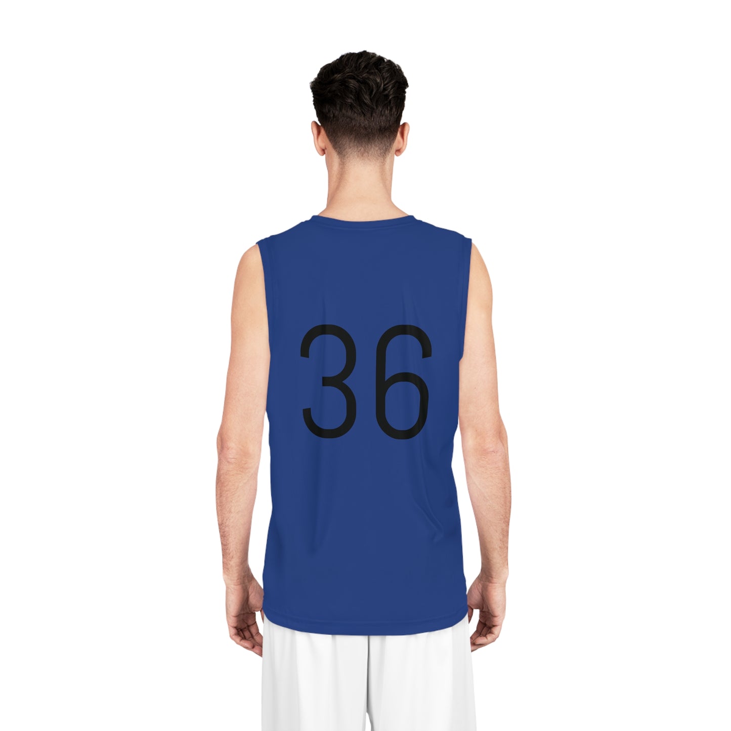 Blue "Baddie Street" #36 Classy Heart Alt. Basketball Jersey