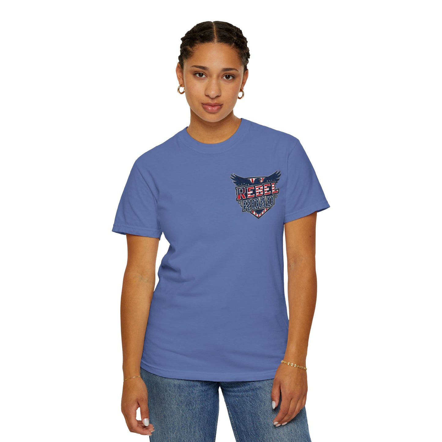 "Rebel Road" American Dream Pocket Logo Graphic Tee