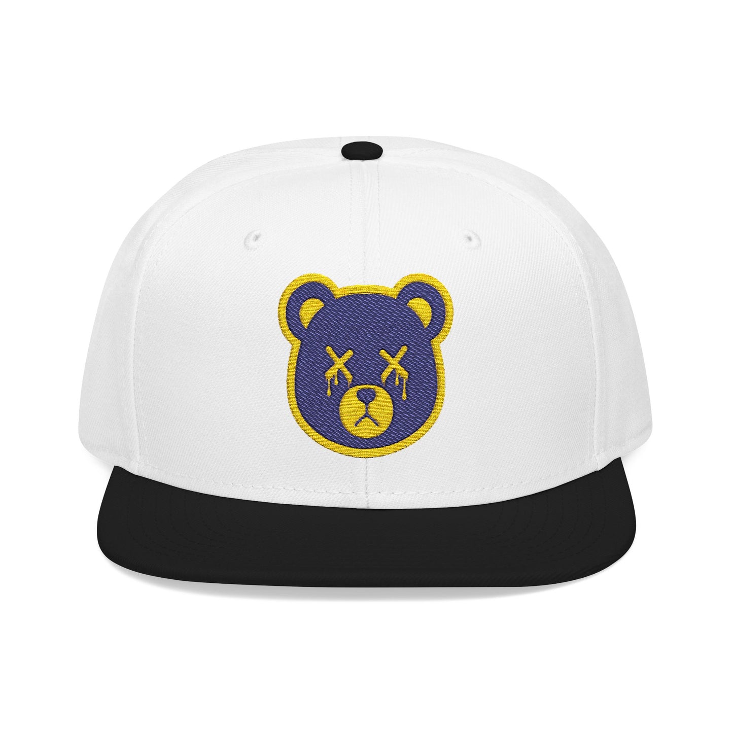 "Wicked Way" Deady Bear Head Purple & Yellow Logo Snapback