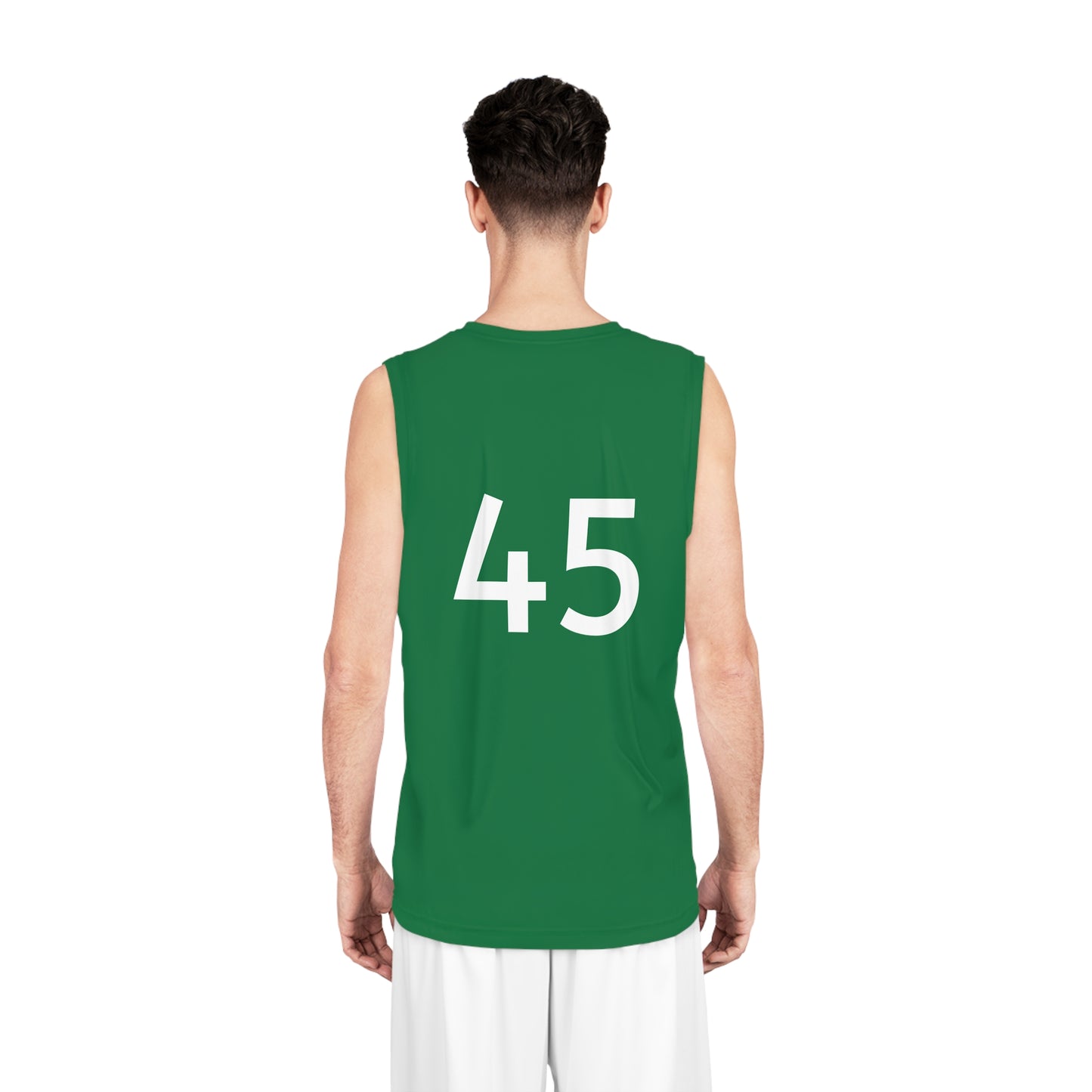 Green "Hustler Ave" #45 Diamond Status Alt. Basketball Jersey