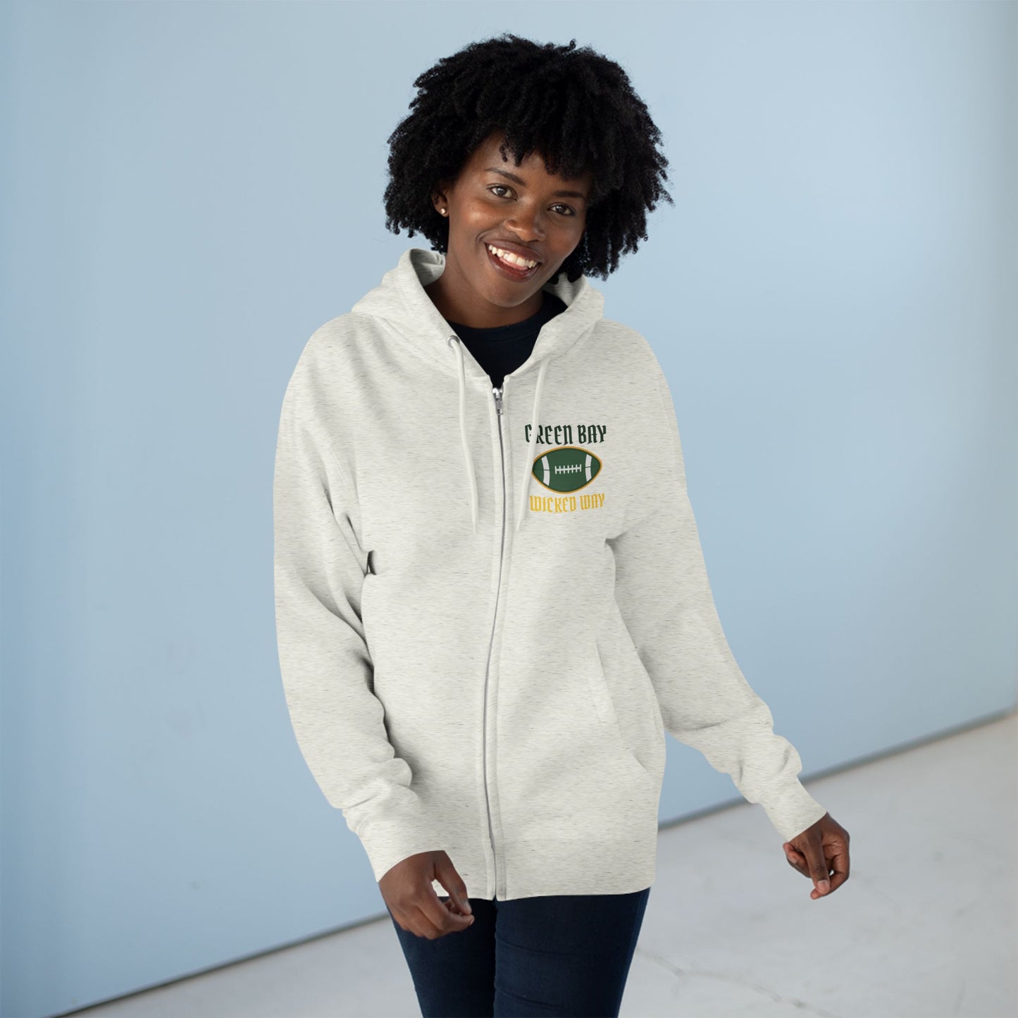 "Wicked Way" Green Bay Football Zip Hoodie