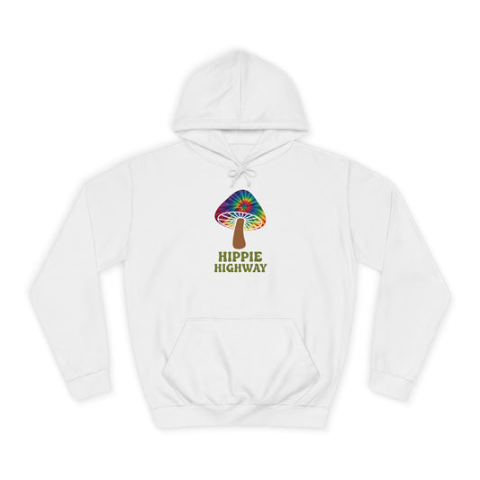 "Hippie Highway" Hippie Mushroom College Hoodie