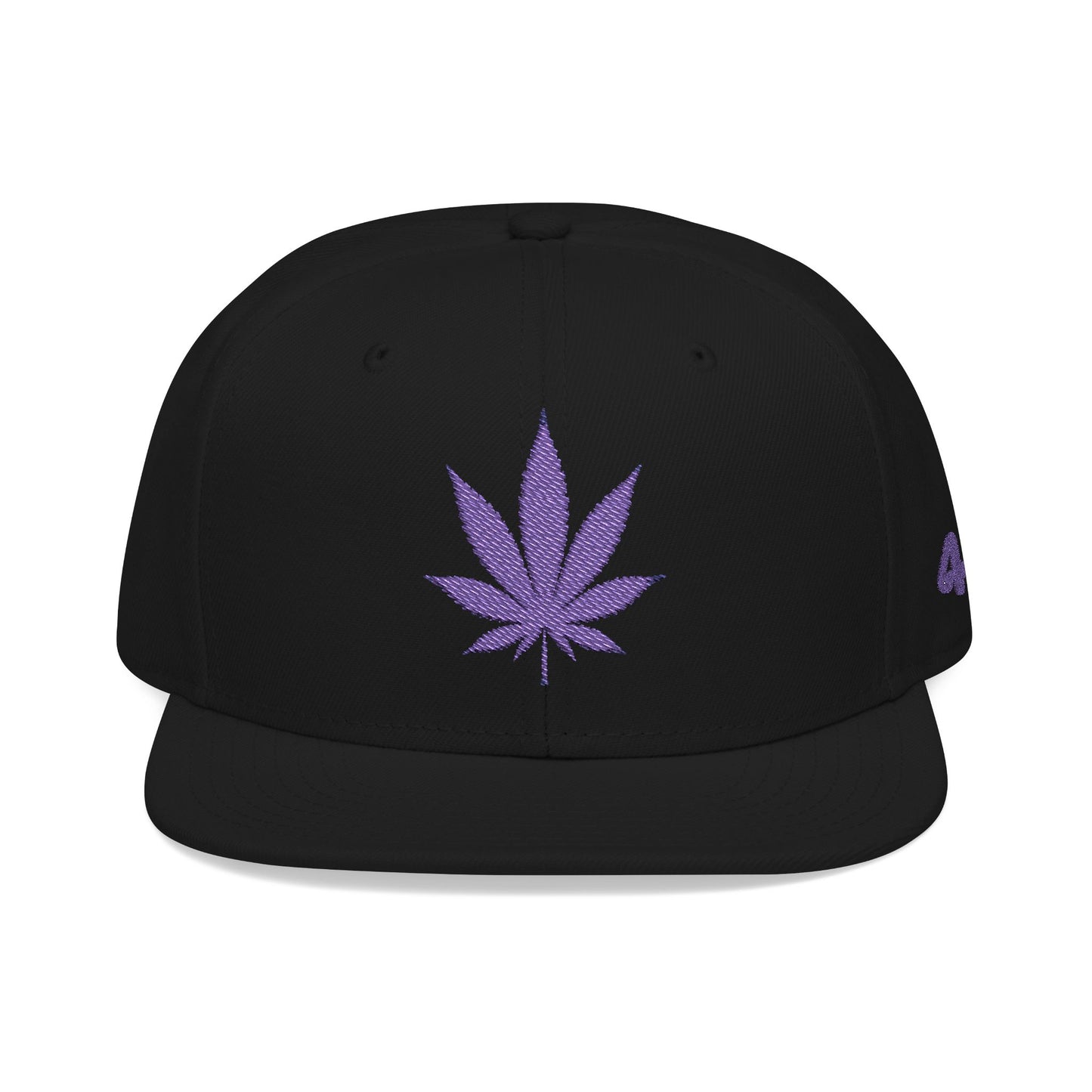"Hippie Highway" 420 Purple Pot Leaf Snapback Hat