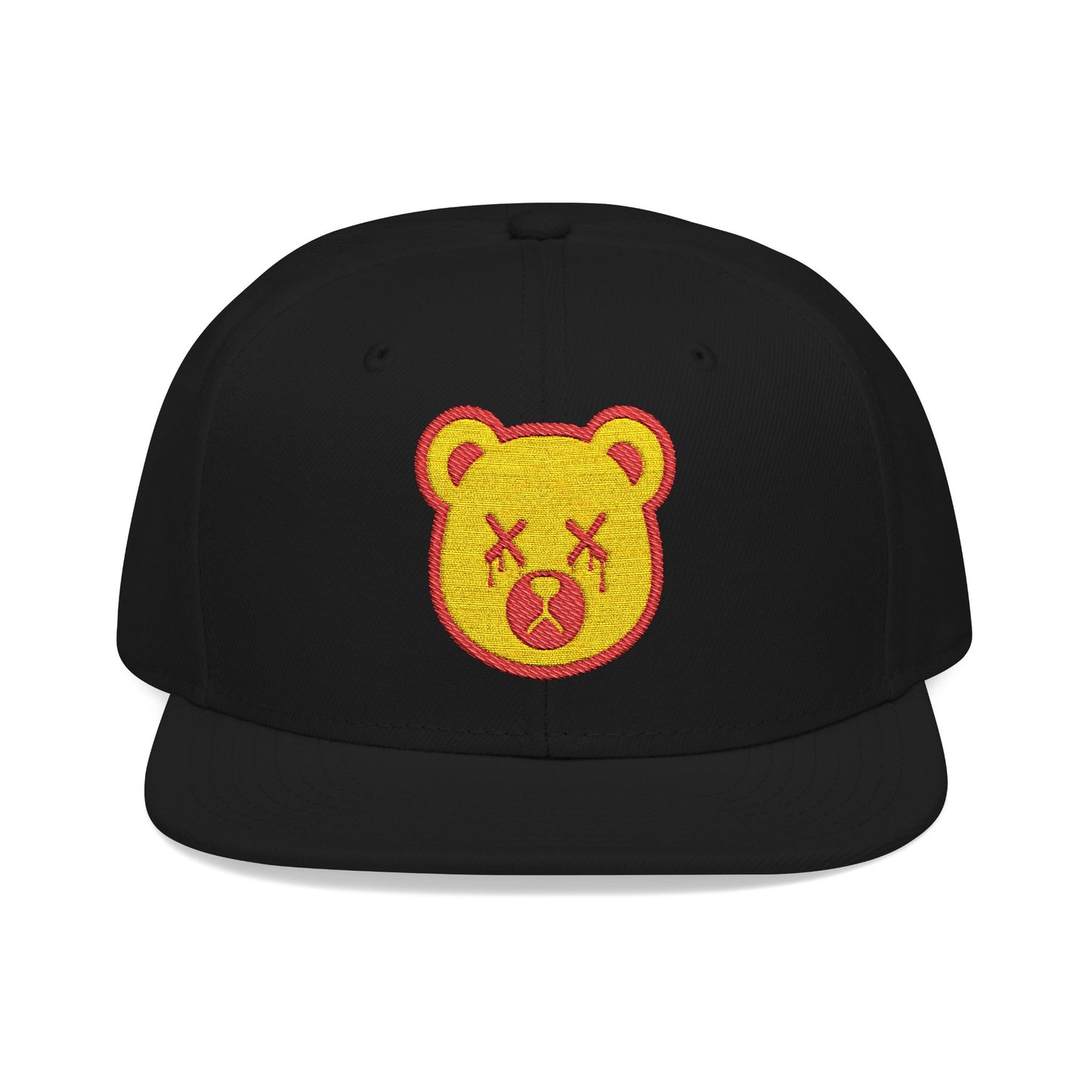 "Wicked Way" Deady Bear Head Yellow & Red Logo Snapback