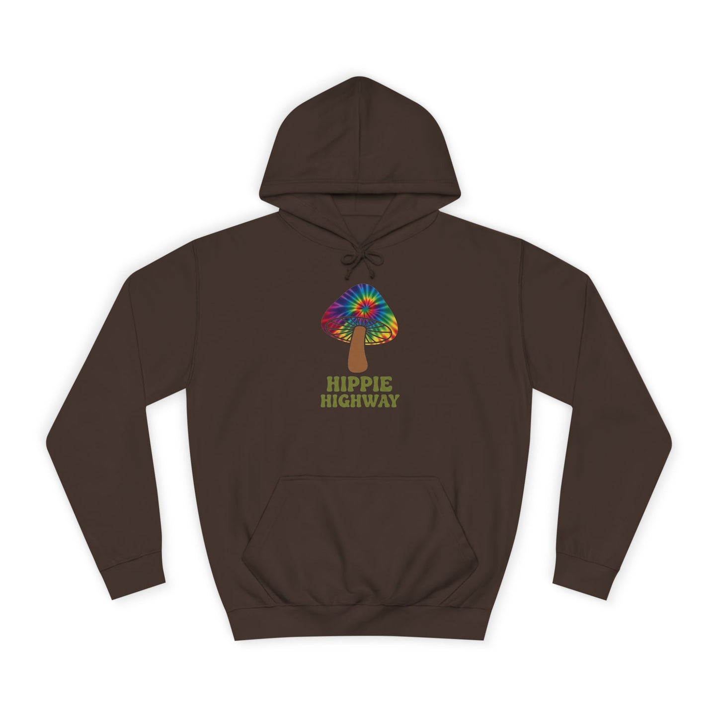 "Hippie Highway" Hippie Mushroom College Hoodie