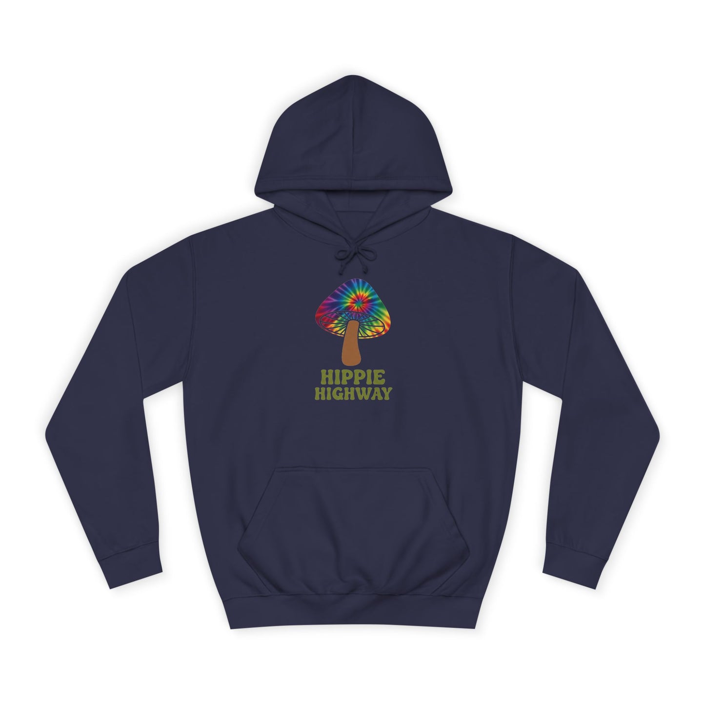 "Hippie Highway" Hippie Mushroom College Hoodie
