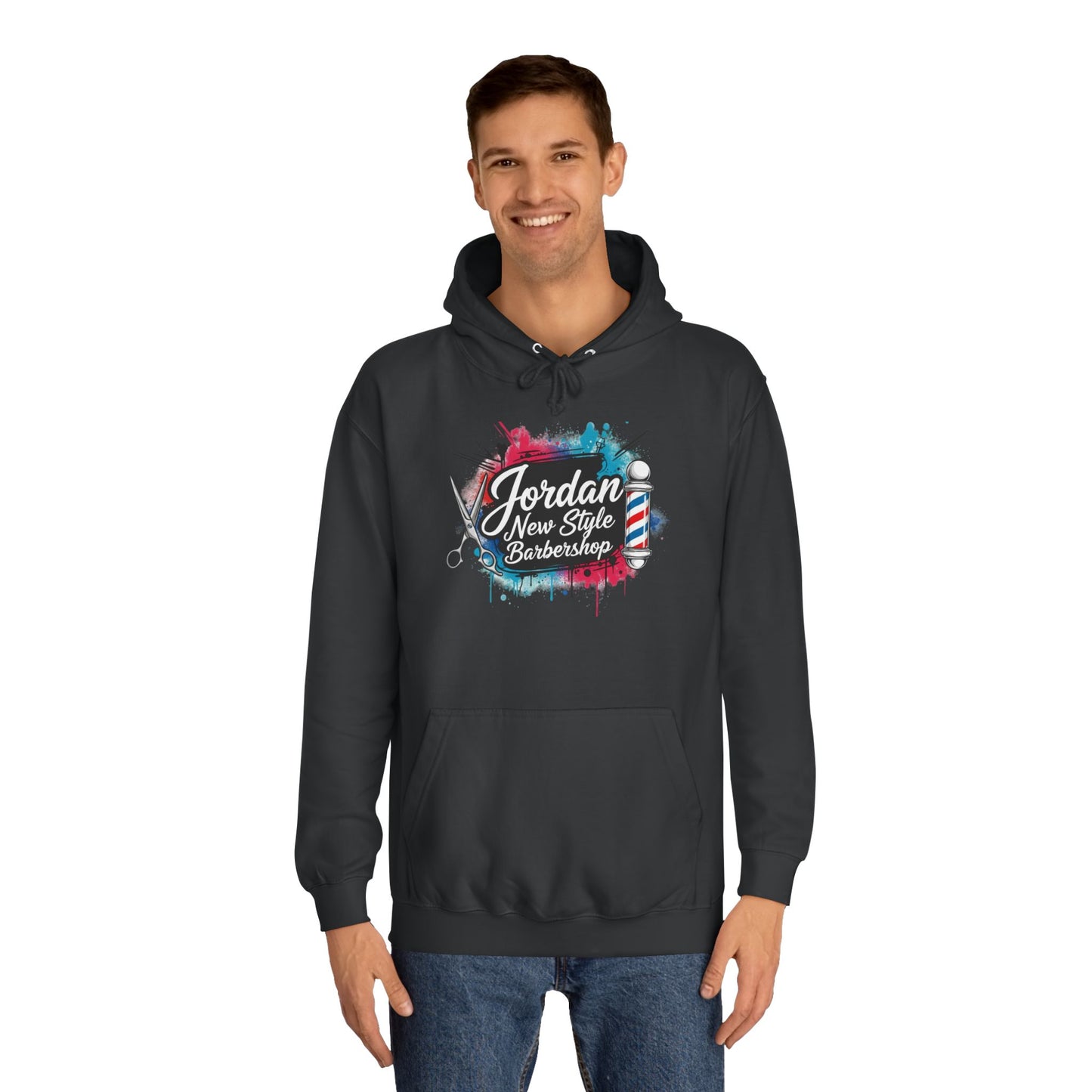Jordan New Style Barbershop Alternative Logo V2 College Hoodie
