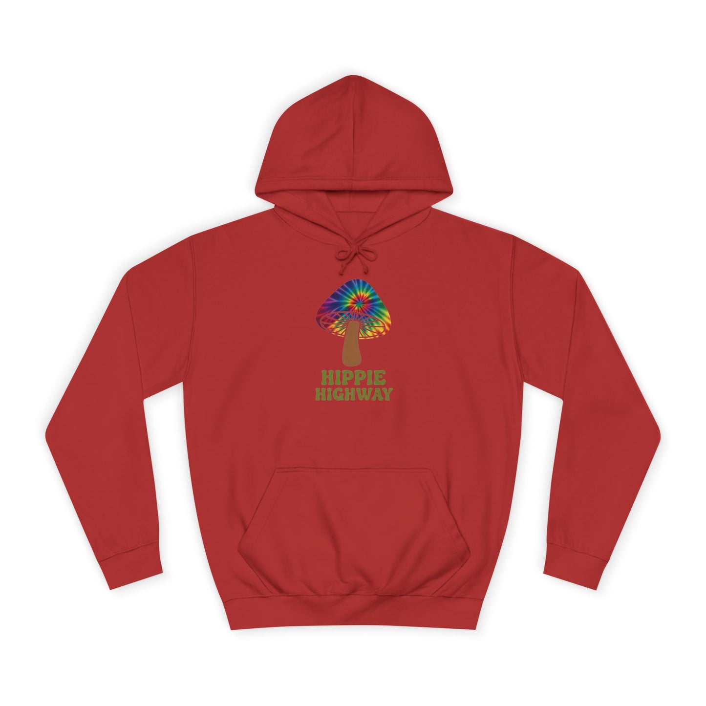 "Hippie Highway" Hippie Mushroom College Hoodie