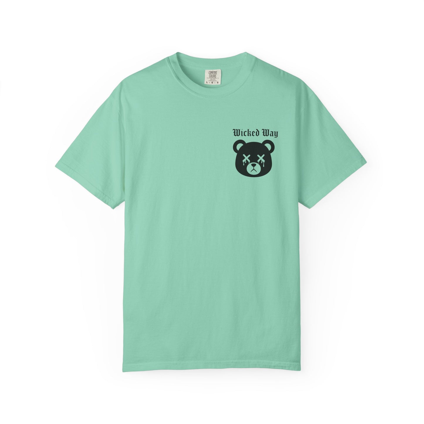 "Wicked Way" Dead Bear Head Pocket Logo Graphic T-Shirt (Multi Color Options)