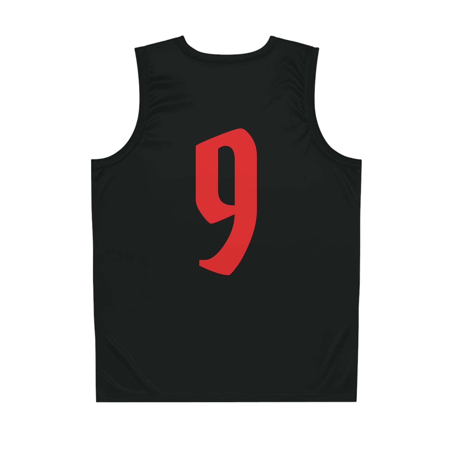 Red & Black "Wicked Way" #9 Double Kitchen Knives Alt. Basketball Jersey