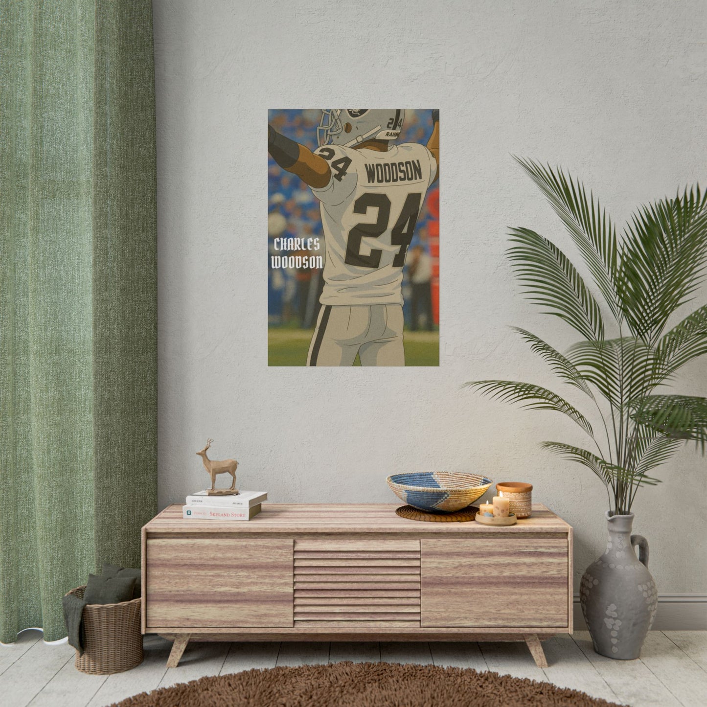 Loco Fits Anime Football 'Charles Woodson' Poster