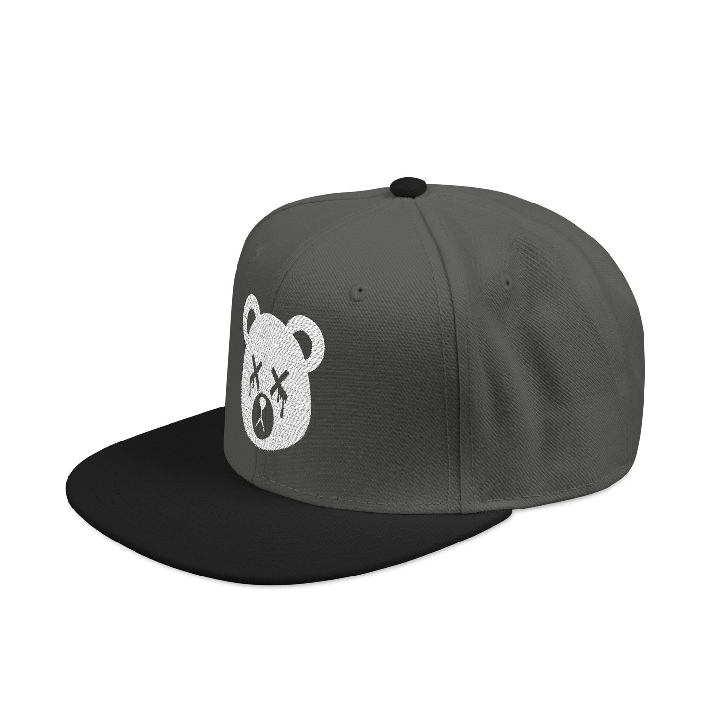 "Wicked Way" Dead Bear Head Alt. White Logo Snapback Hat (Multi Color Options)