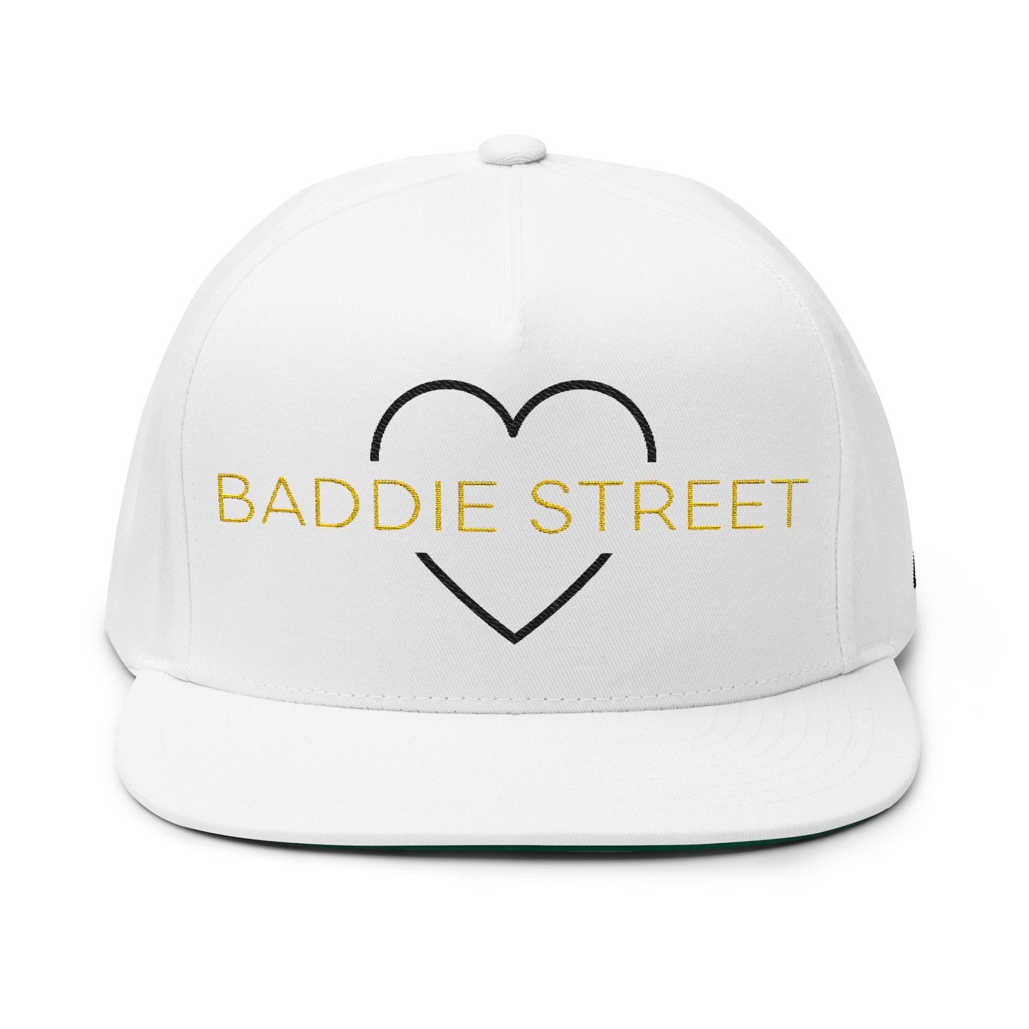 White "Baddie Street" #4 Classy Heart Snapback