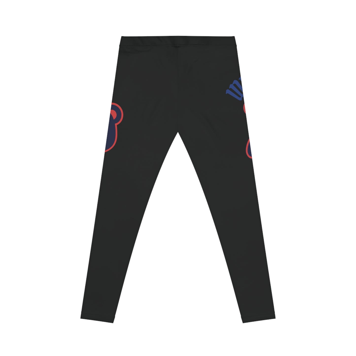 "Wicked Way" Deady Bears Black, Red & Blue Women's Casual Leggings