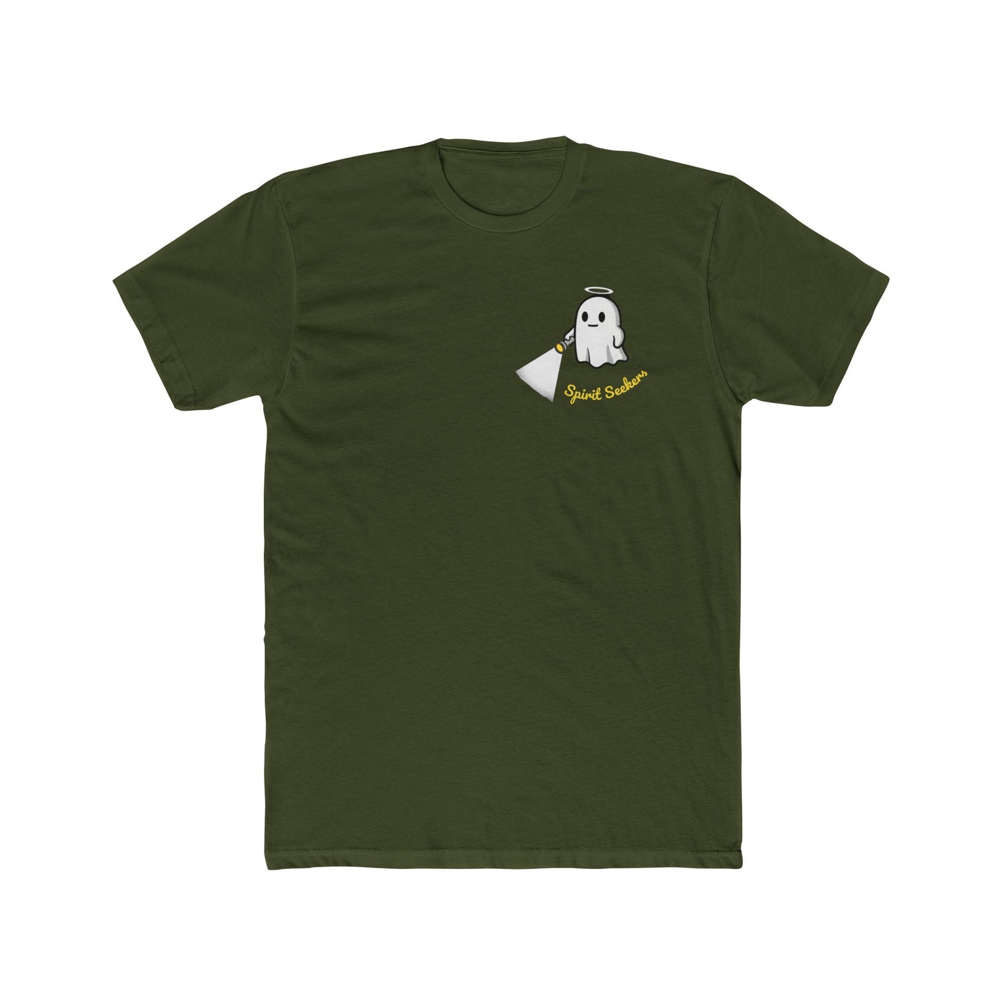 Ghost Hunter Spirit Seekers Boo Ghost Graphic Cotton Crew Tee