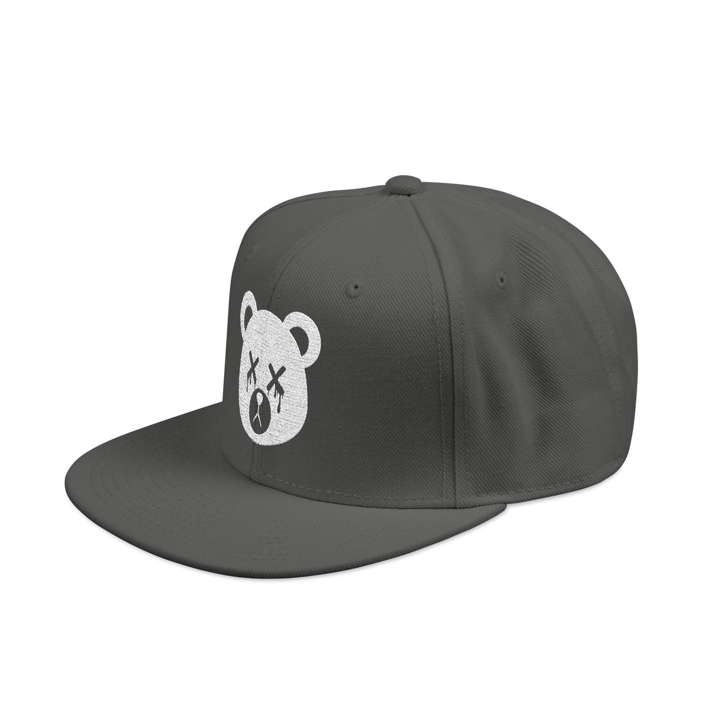 "Wicked Way" Dead Bear Head Alt. White Logo Snapback Hat (Multi Color Options)