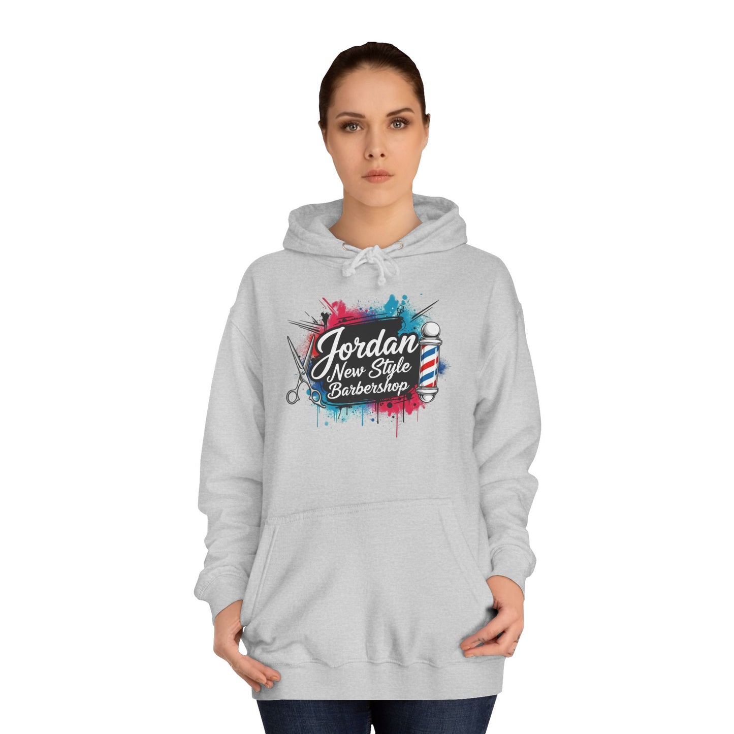 Jordan New Style Barbershop Alternative Logo V2 College Hoodie