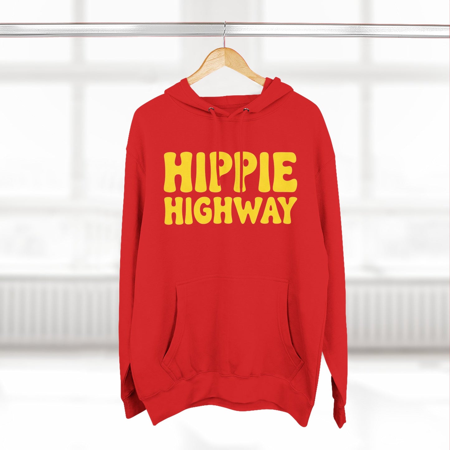 "Hippie Highway" Big Script Fleece Hoodie