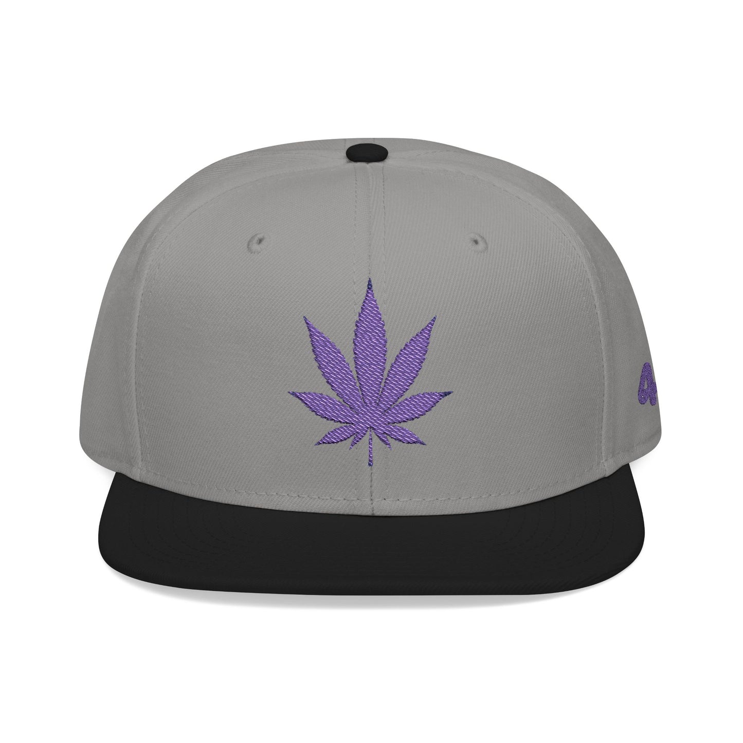 "Hippie Highway" 420 Purple Pot Leaf Snapback Hat