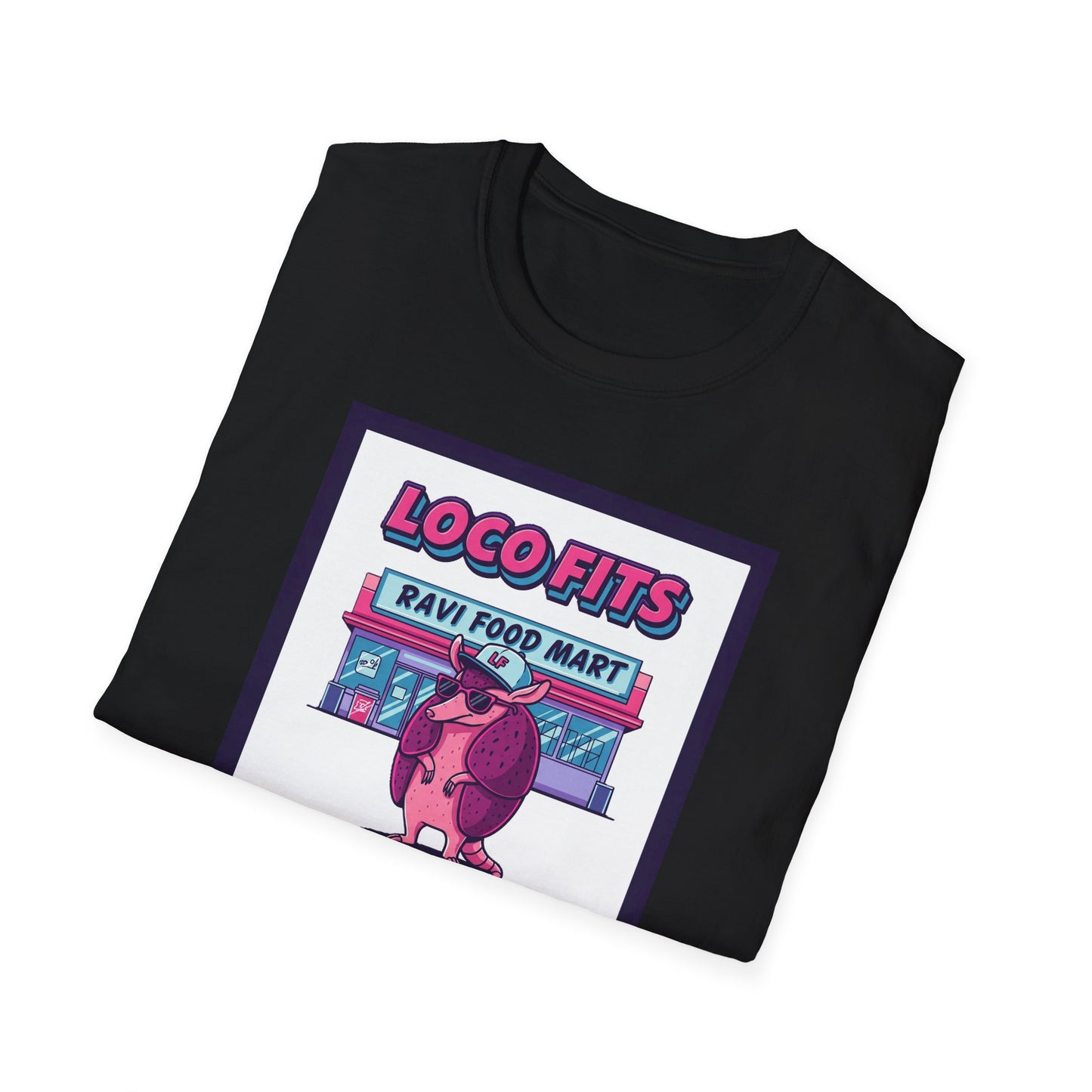 Loco Fits Ravi Food Mart Armadillo Graphic Tshirt