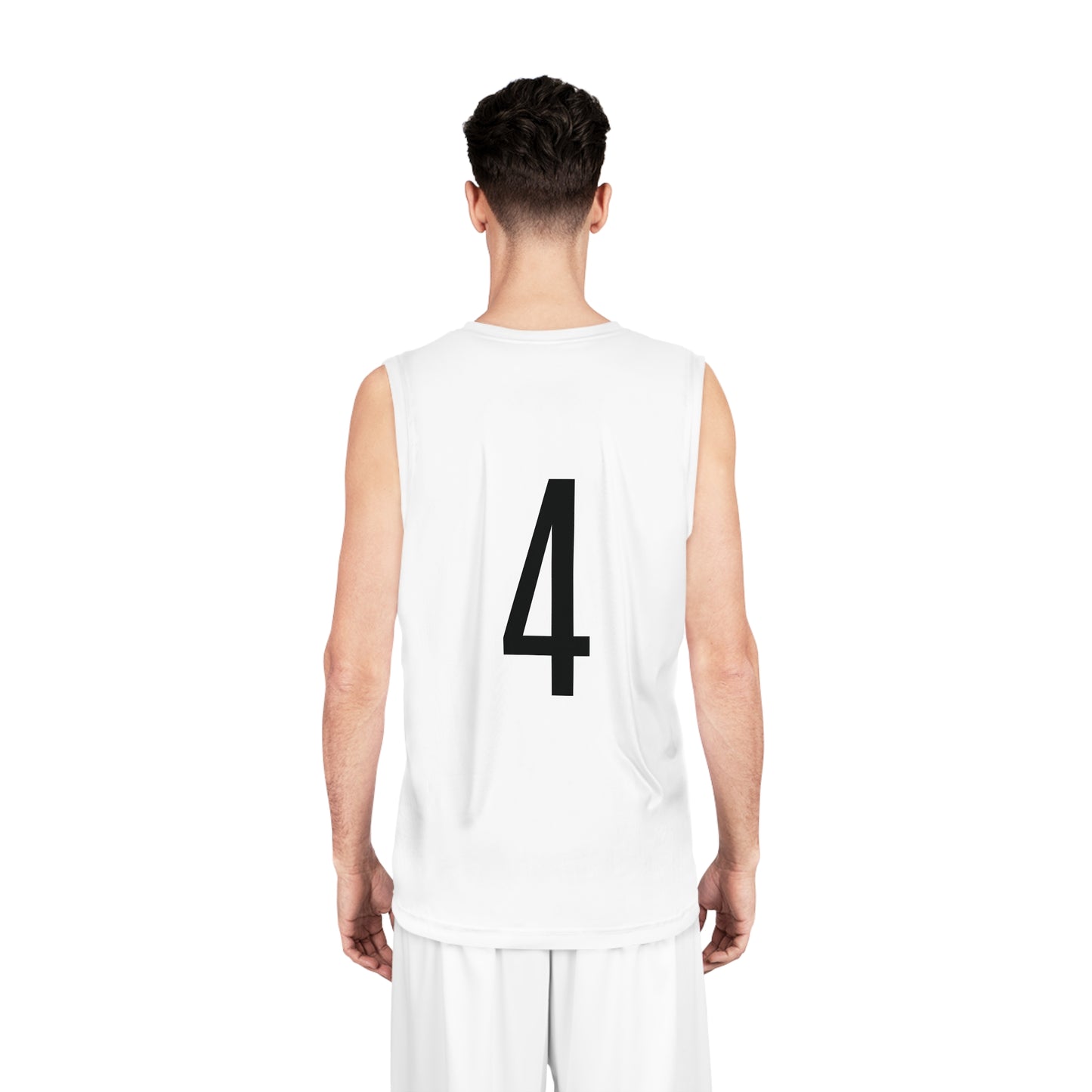 White "Baddie Street" #4 Classy Heart Alt. Basketball Jersey